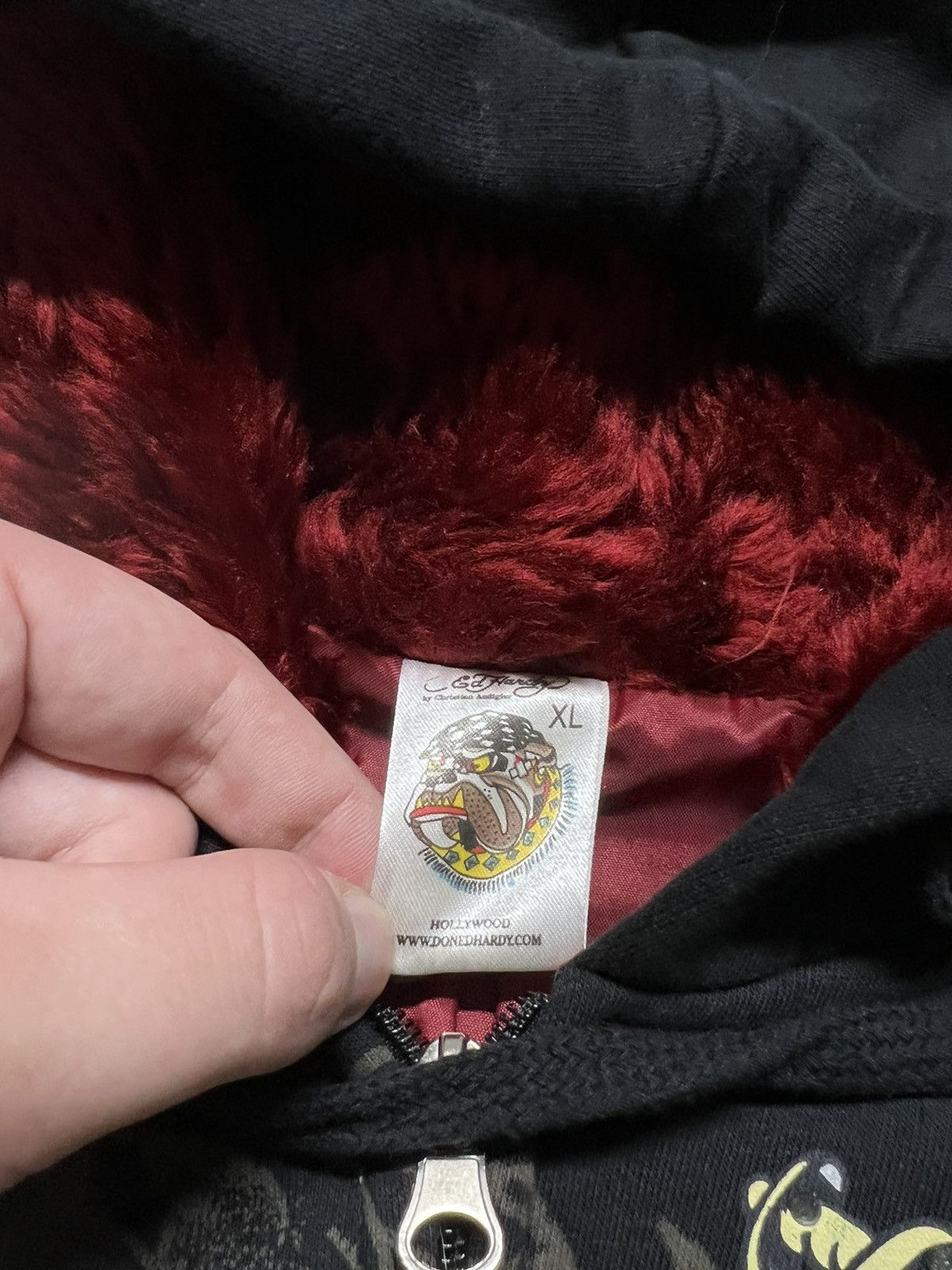 Ed Hardy Vintage Y2k Crazy Ed Hardy Pirate 🏴‍☠️ Zip Hoodie 00’s Size S / US 4 / IT 40 - 8 Thumbnail