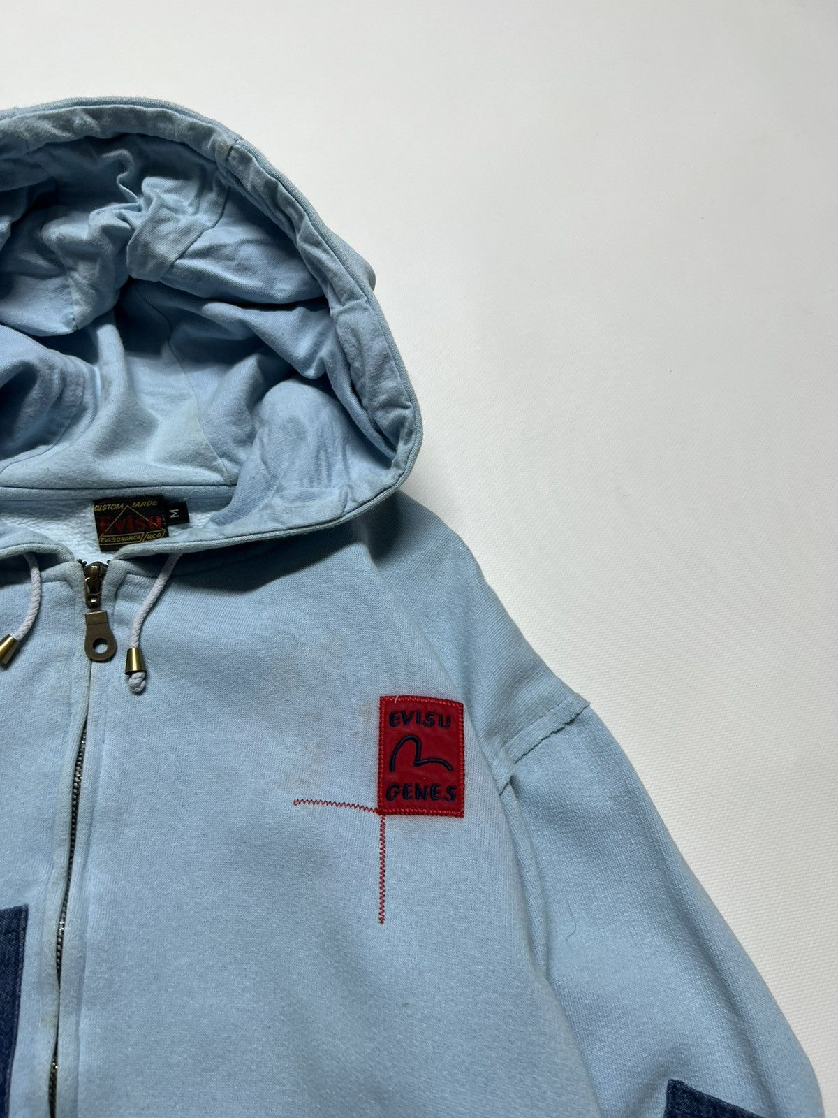 Evisu × Vintage Vintage Y2k Evisu Crazy Multi Pocket Rare Zip Hoodie 90’s Size US M / EU 48-50 / 2 - 4 Thumbnail