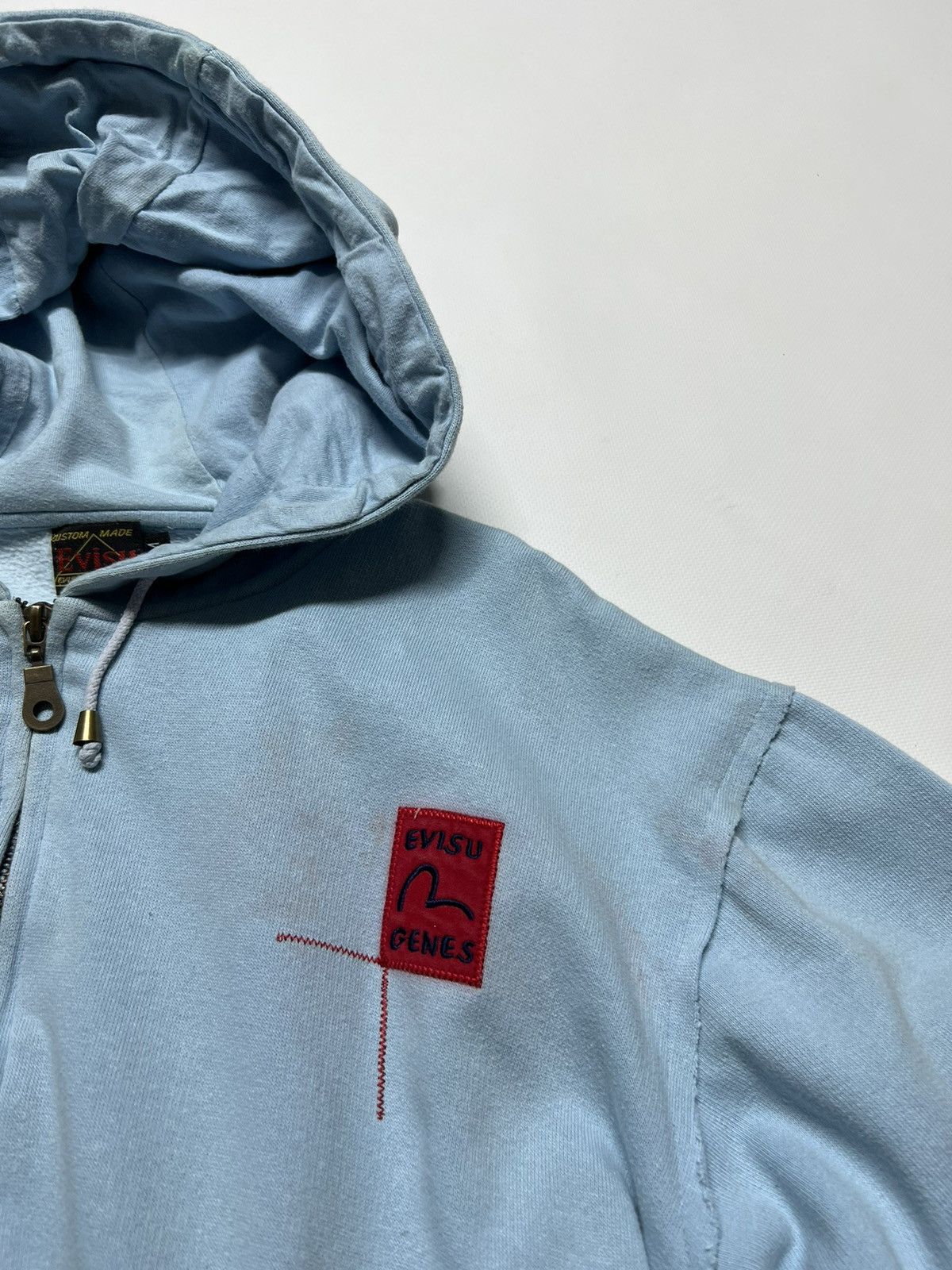 Evisu × Vintage Vintage Y2k Evisu Crazy Multi Pocket Rare Zip Hoodie 90’s Size US M / EU 48-50 / 2 - 7 Thumbnail