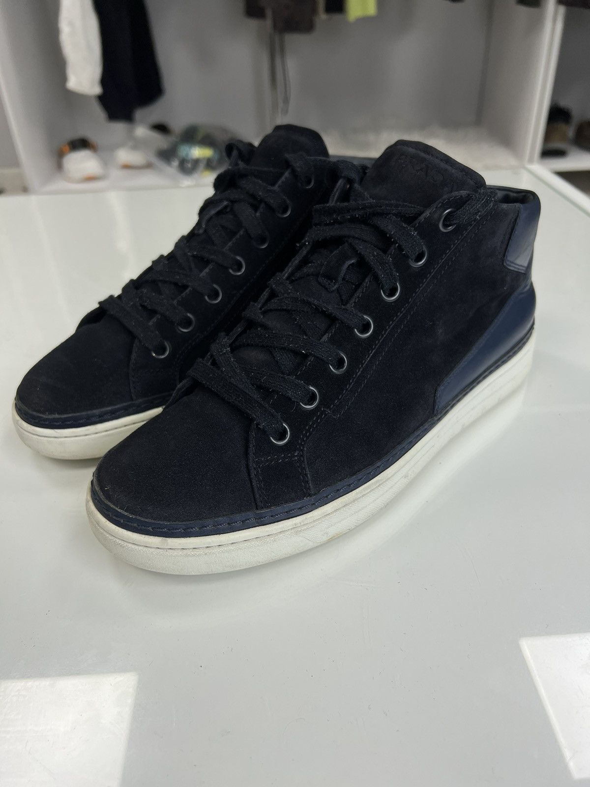 Prada Prada High Top Sneakers Size US 10 / EU 43 - 2 Thumbnail