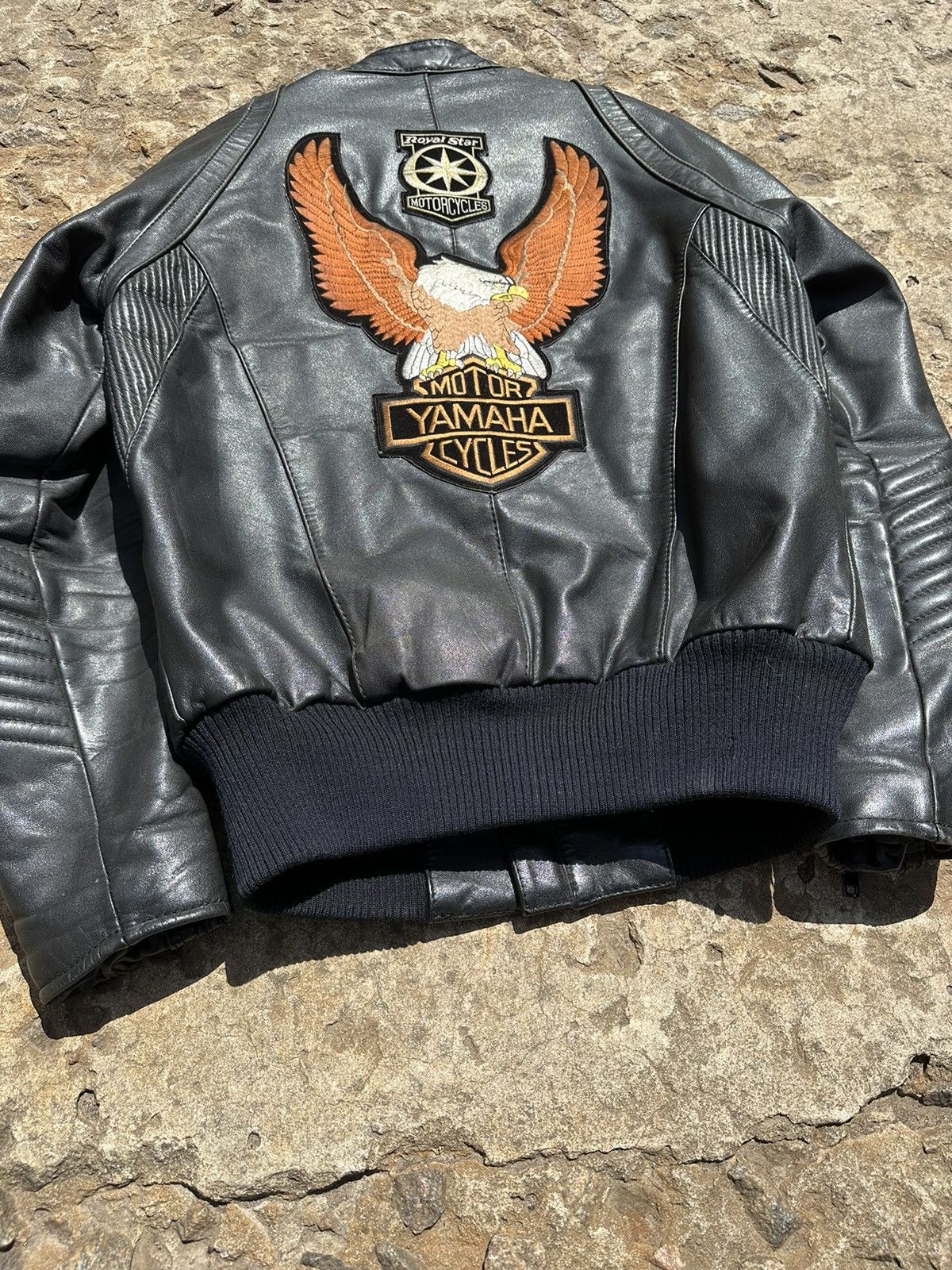 Harley Davidson × Vintage Vintage 90s Custom Harley-Davidson Moto Leather Jacket Size US S / EU 44-46 / 1 - 13 Thumbnail