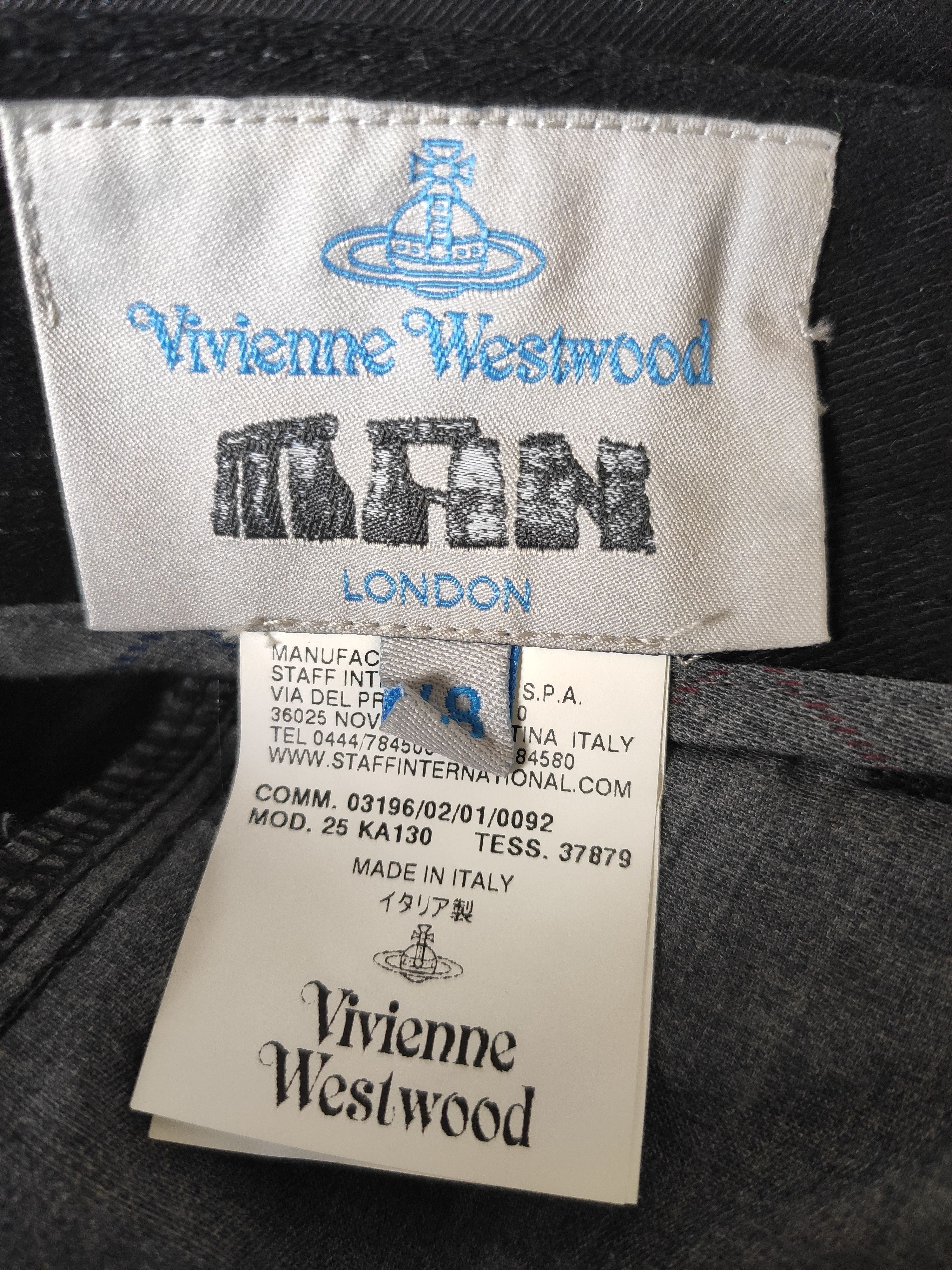 Vivienne Westwood GRAIL! Multipocket twisted black denim pants from FW09 Size US 31 - 4 Thumbnail