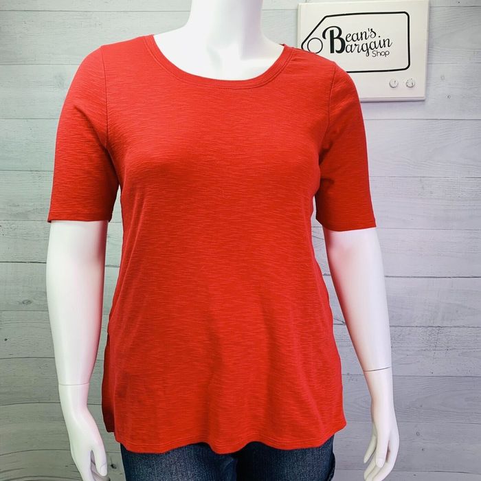Jill.J NWT J Jill Pima Elbow Sleeve Tunic Tee Shirt Top Geranium Grailed