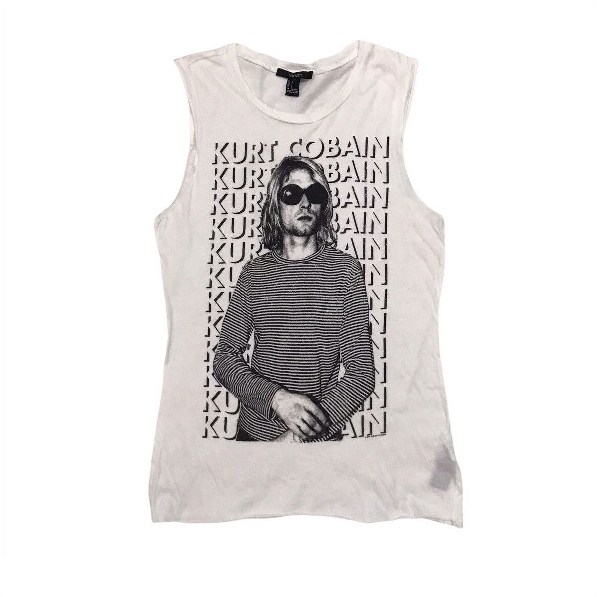 Band Tees Kurt Cobain Nirvana 2012 The End Of Music Sleeveless Tee Size US S / EU 44-46 / 1 - 1 Thumbnail