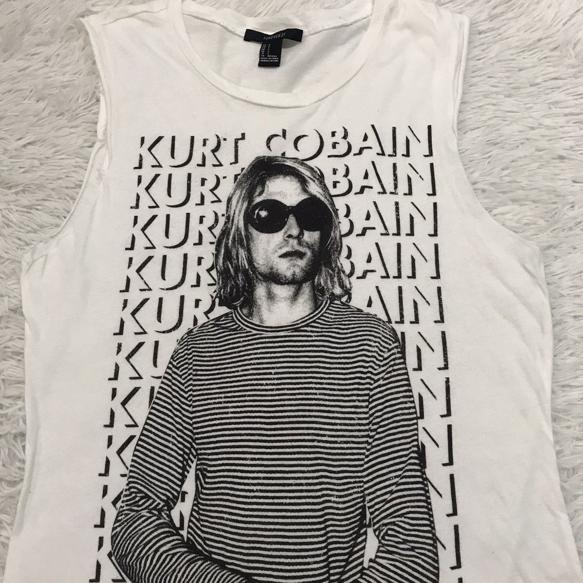 Band Tees Kurt Cobain Nirvana 2012 The End Of Music Sleeveless Tee Size US S / EU 44-46 / 1 - 4 Thumbnail