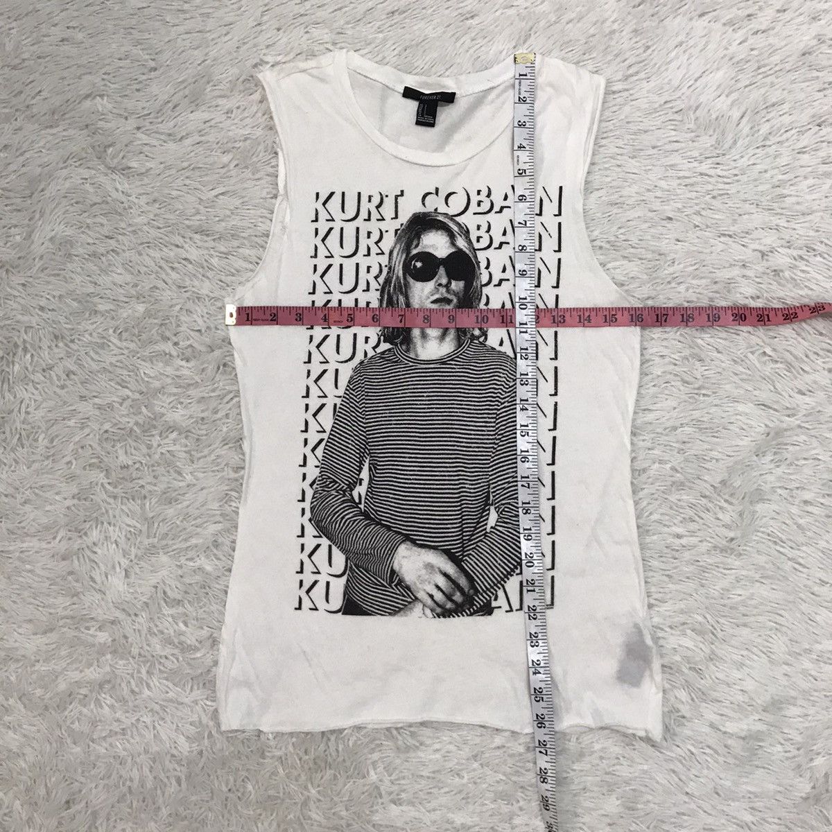 Band Tees Kurt Cobain Nirvana 2012 The End Of Music Sleeveless Tee Size US S / EU 44-46 / 1 - 6 Thumbnail