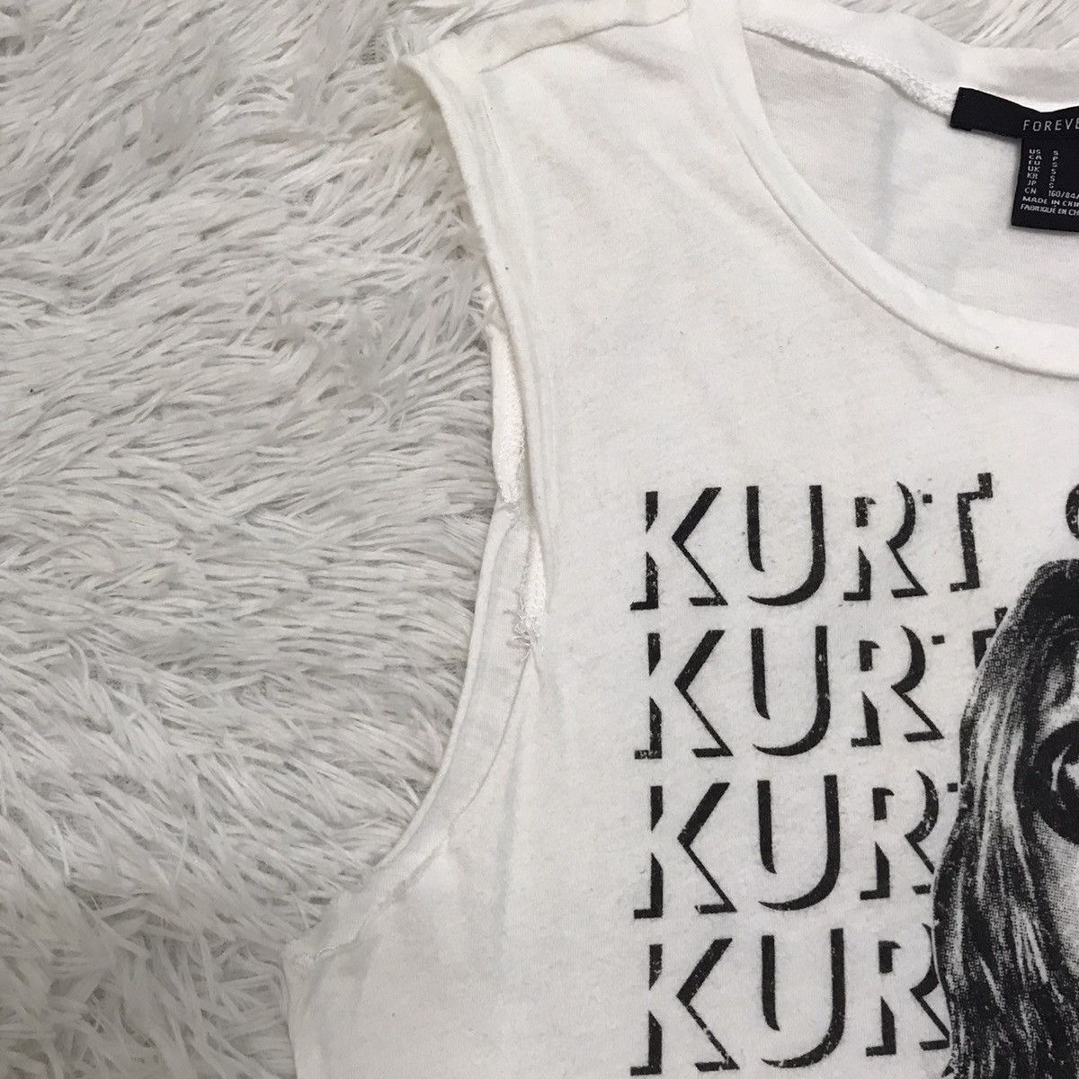 Band Tees Kurt Cobain Nirvana 2012 The End Of Music Sleeveless Tee Size US S / EU 44-46 / 1 - 5 Thumbnail