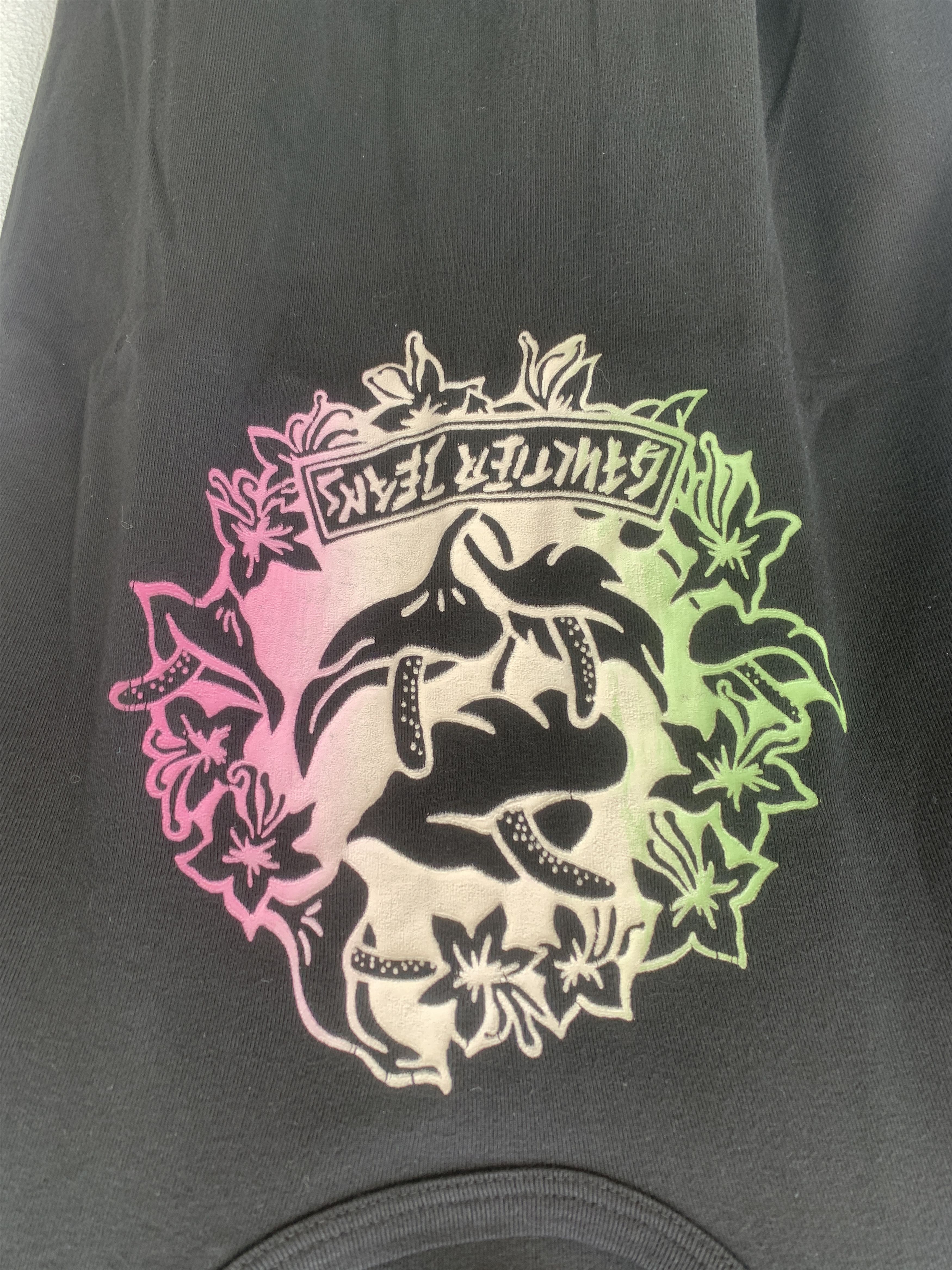 Jean Paul Gaultier Jean Paul Gaultier Jeans Black Tshirt Flower Print Size US XS / EU 42 / 0 - 3 Thumbnail