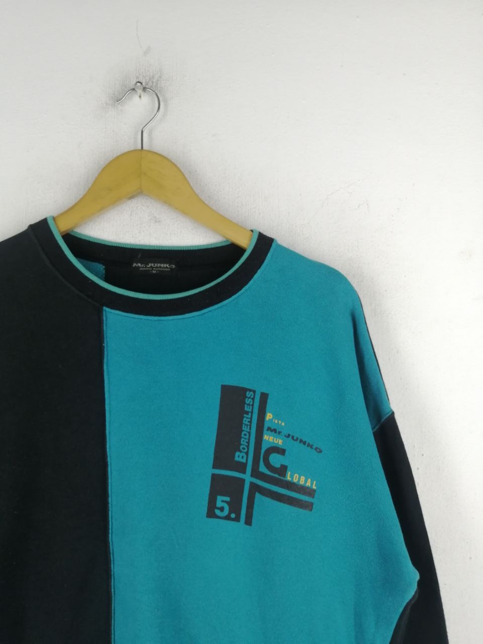 Japanese Brand × Mr. Junko Mr. Junko Split Color Sweatshirt Size US M / EU 48-50 / 2 - 4 Thumbnail
