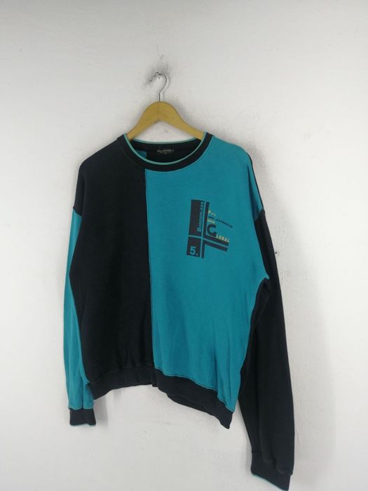 Japanese Brand Mr. Junko Split Color Sweatshirt | Grailed