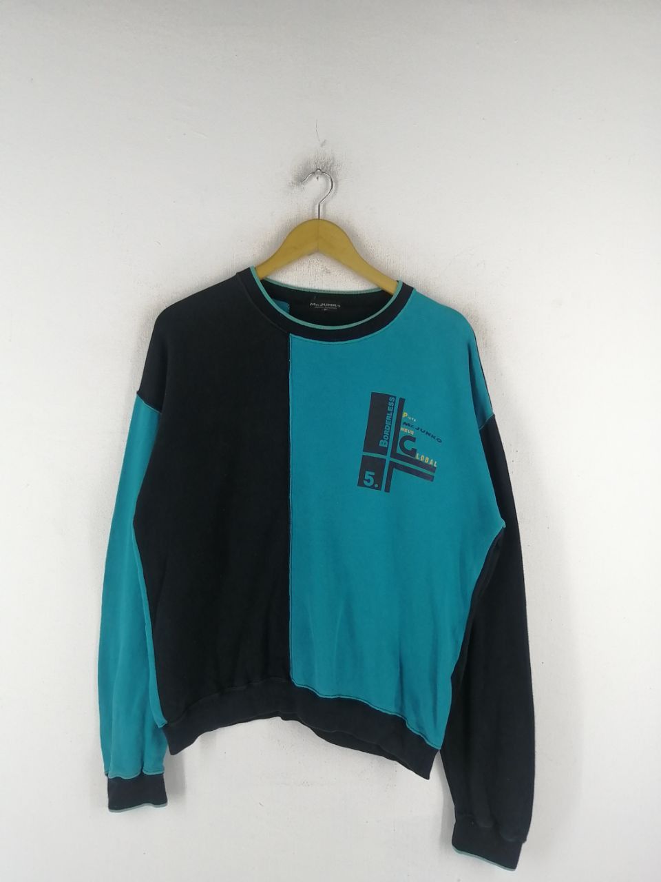 Japanese Brand × Mr. Junko Mr. Junko Split Color Sweatshirt Size US M / EU 48-50 / 2 - 1 Thumbnail