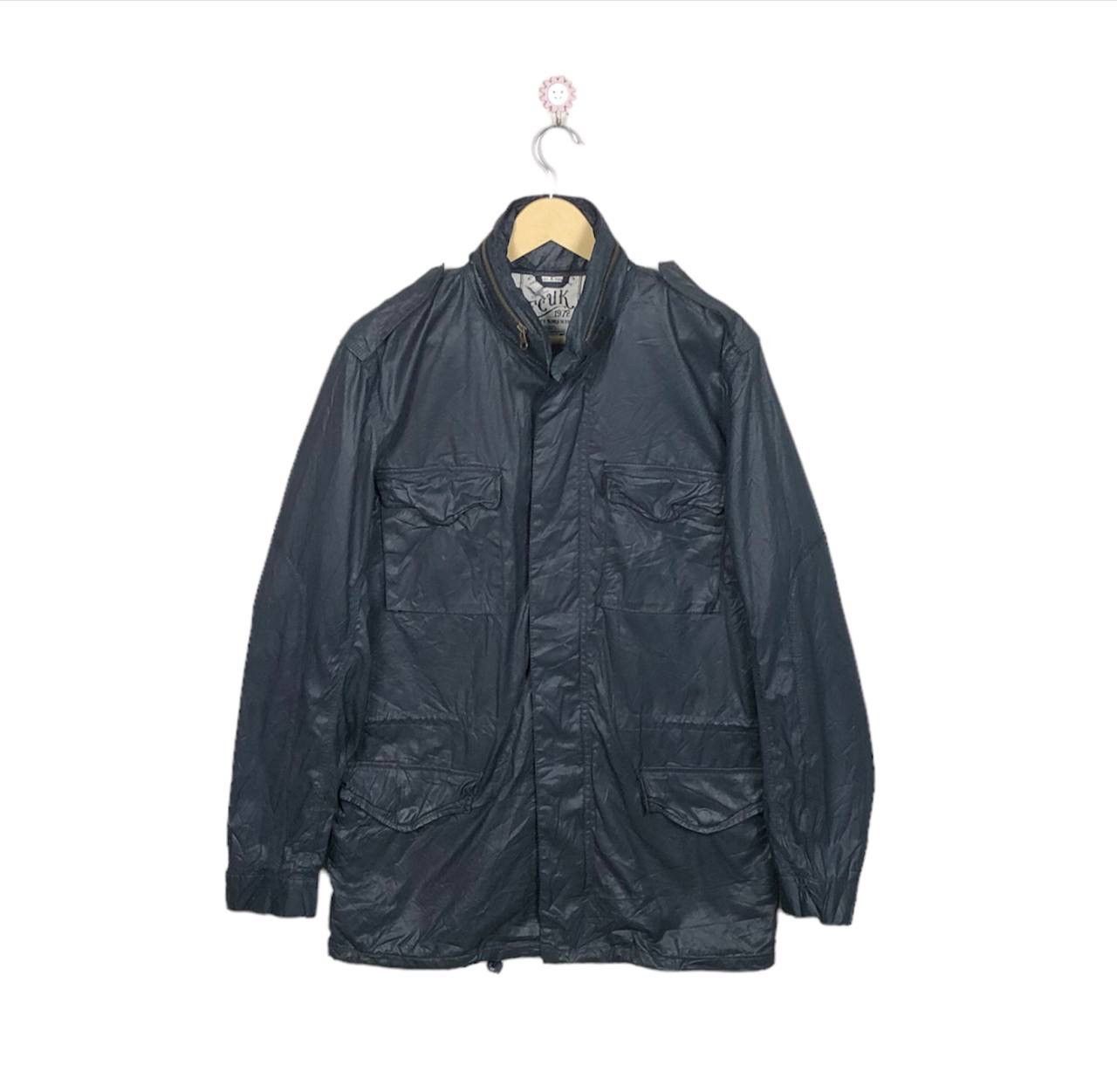 FCUK FCUK Workwear Denim Clothing Multipocket Wind Black Jacket Size US M / EU 48-50 / 2 - 1 Thumbnail