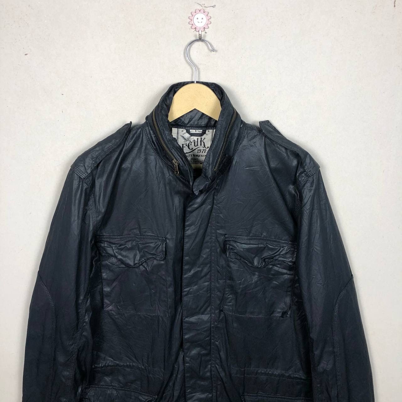 FCUK FCUK Workwear Denim Clothing Multipocket Wind Black Jacket Size US M / EU 48-50 / 2 - 4 Thumbnail