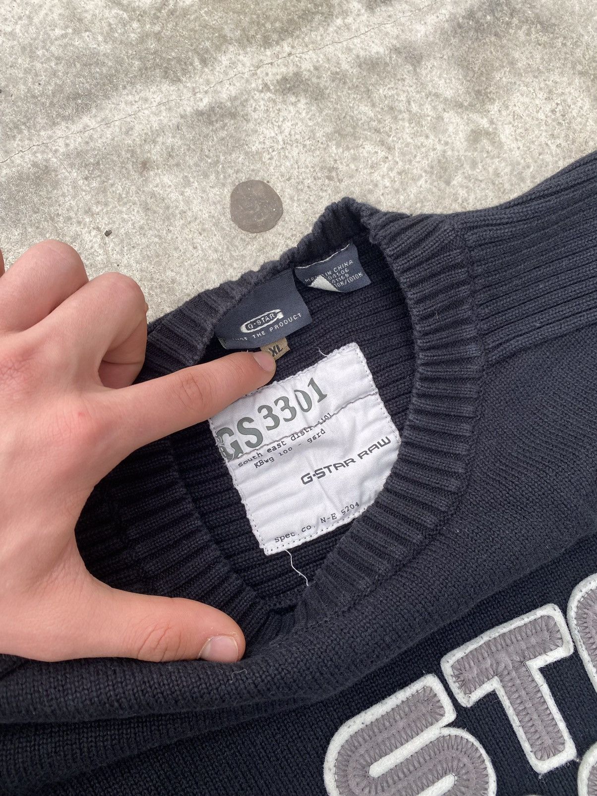 G-Star Vintage G-star Raw Big Logo Sweater y2k Size US L / EU 52-54 / 3 - 4 Thumbnail