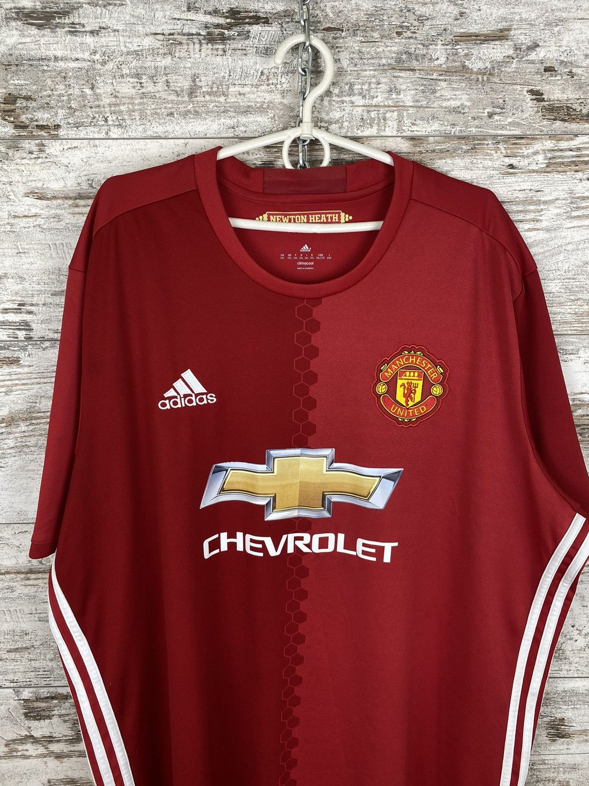 Adidas Mens Vintage Adidas FC Manchester United T Shirt jersey tee Size US XL / EU 56 / 4 - 2 Thumbnail
