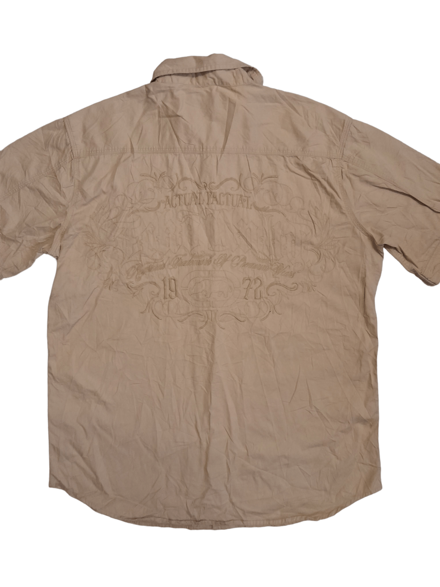 Ecko Unltd. Ecko Unltd. Actual Factual Series Oversized Shirt (E892) Size US XL / EU 56 / 4 - 2 Thumbnail