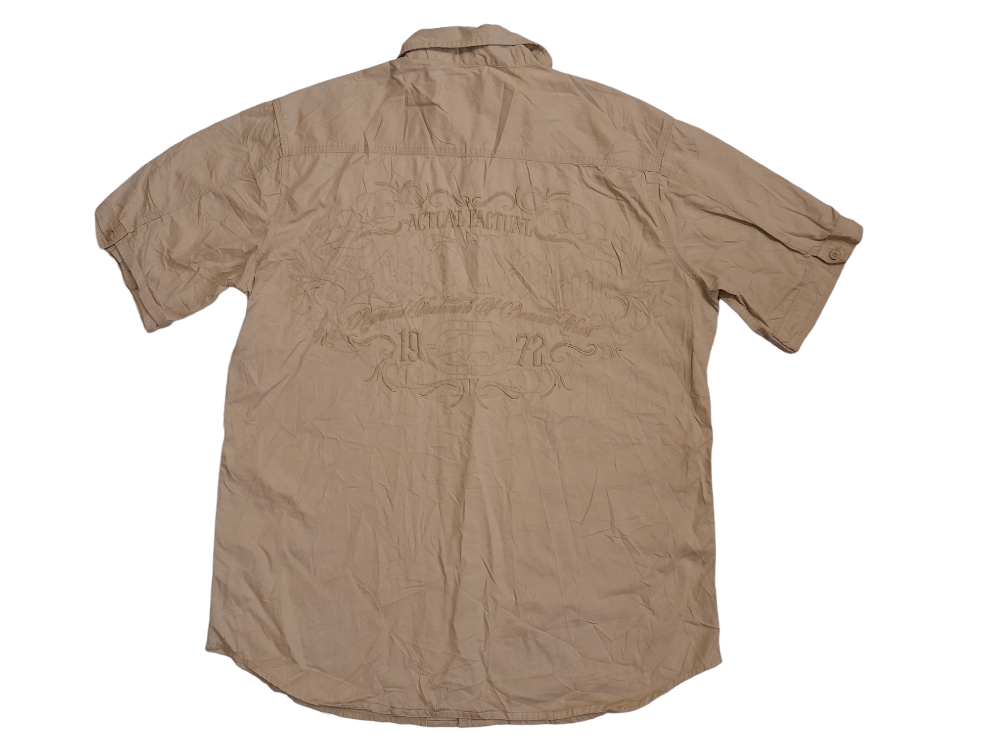 Ecko Unltd. Ecko Unltd. Actual Factual Series Oversized Shirt (E892) Size US XL / EU 56 / 4 - 1 Thumbnail