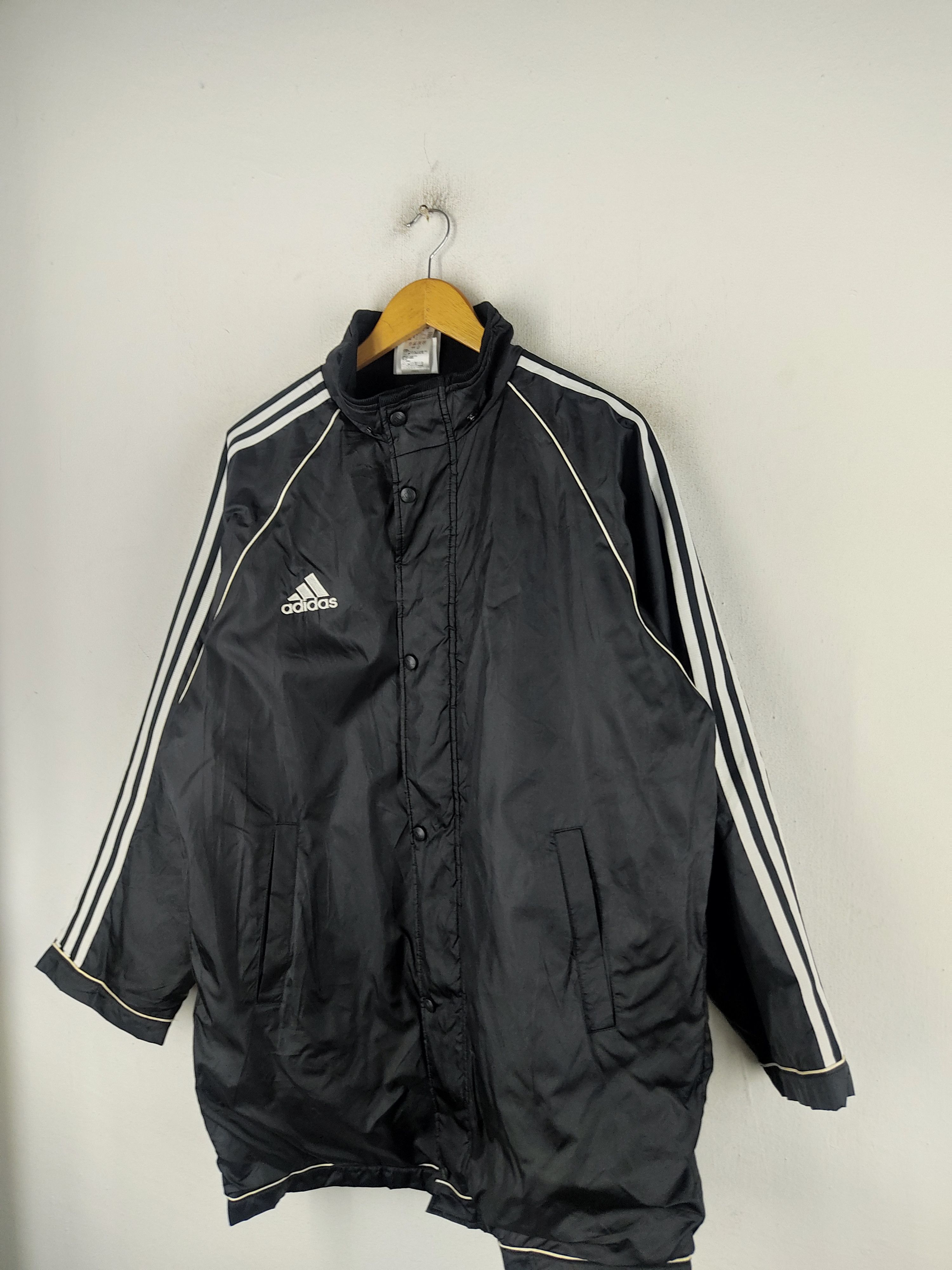 Adidas Black Raincoat Adidas Size US M / EU 48-50 / 2 - 2 Thumbnail
