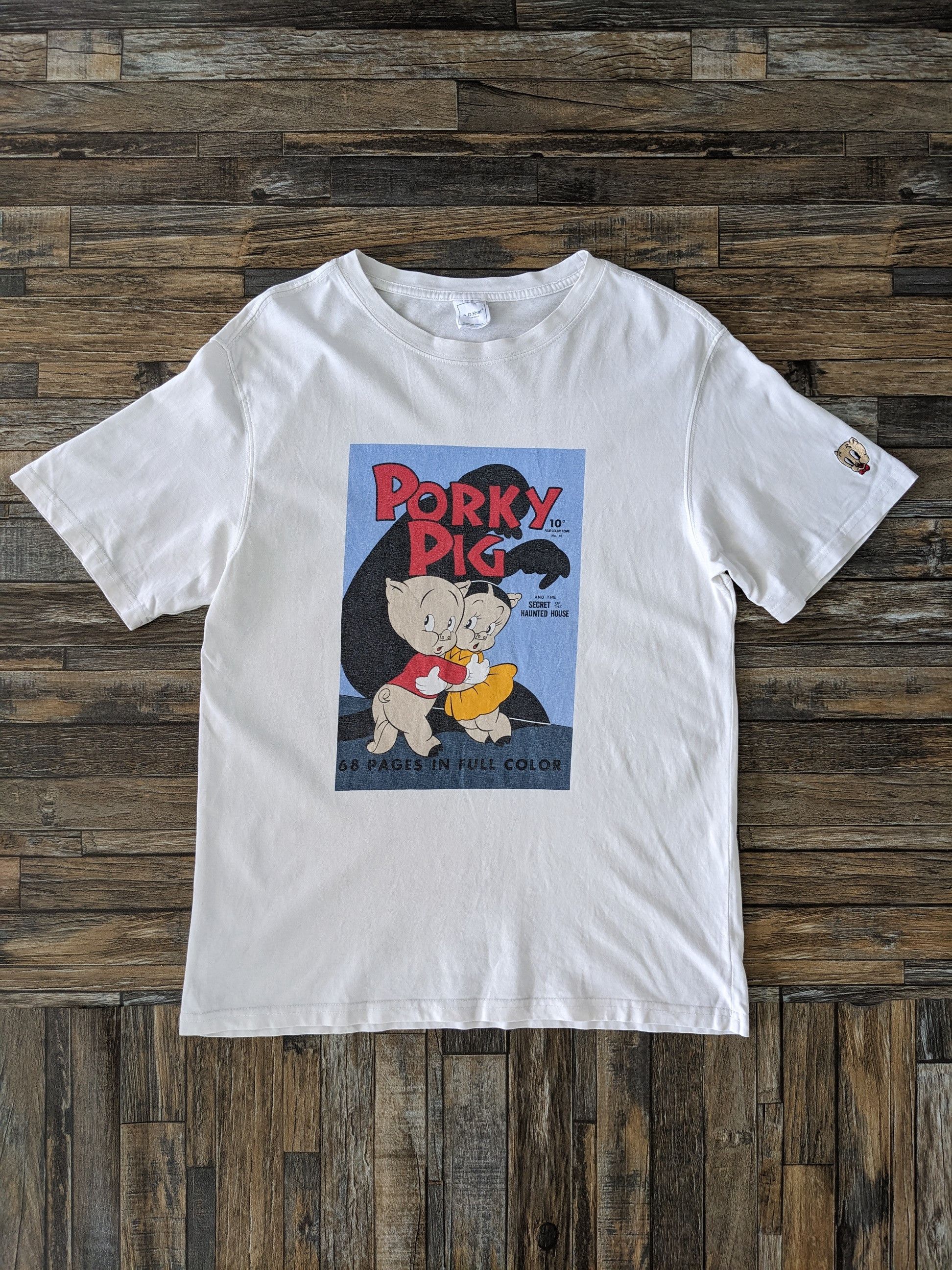 Japanese Brand × Vintage Vintage T Shirt Porky Pig Tee Size US M / EU 48-50 / 2 - 1 Thumbnail