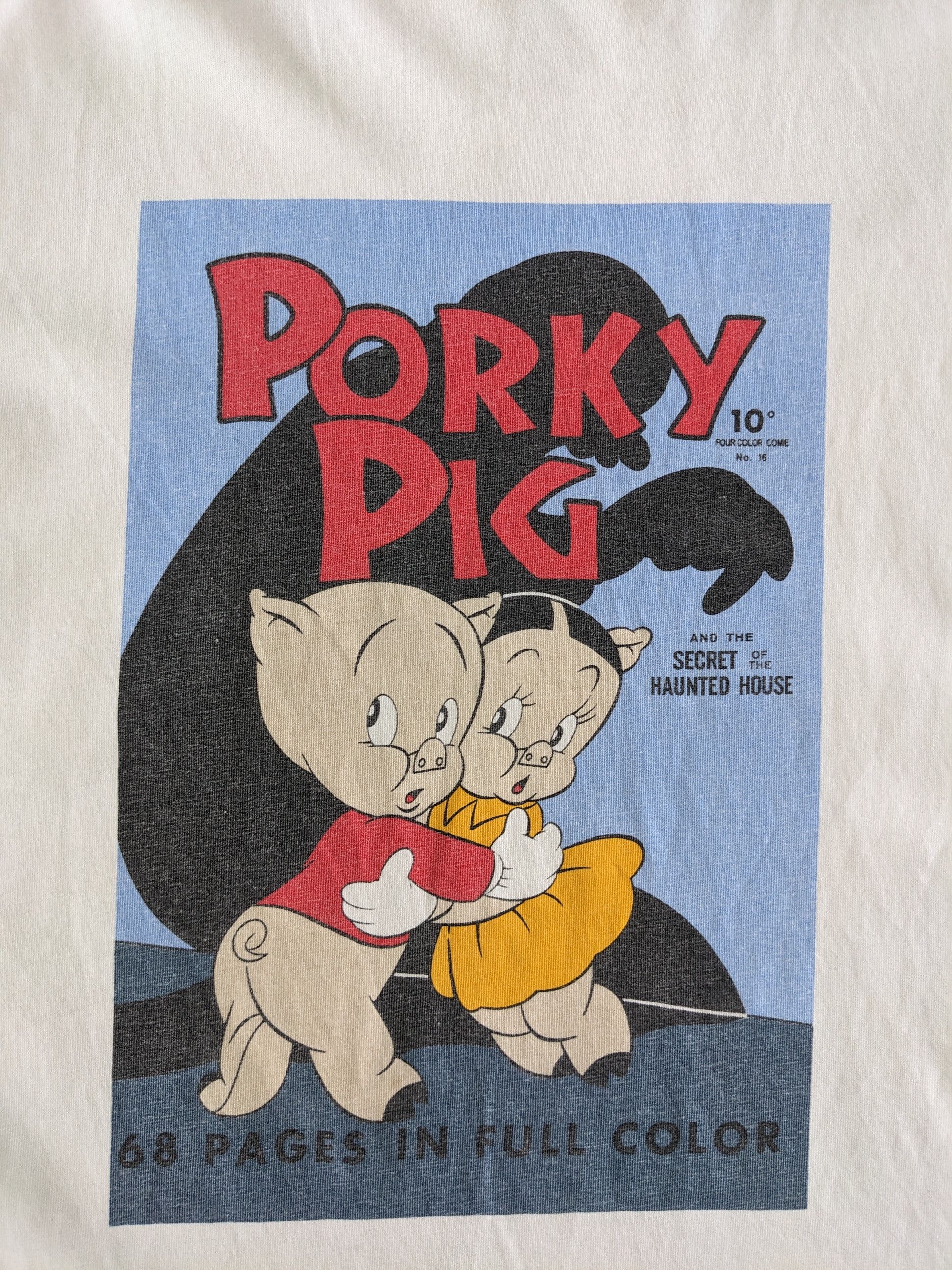 Japanese Brand × Vintage Vintage T Shirt Porky Pig Tee Size US M / EU 48-50 / 2 - 2 Thumbnail