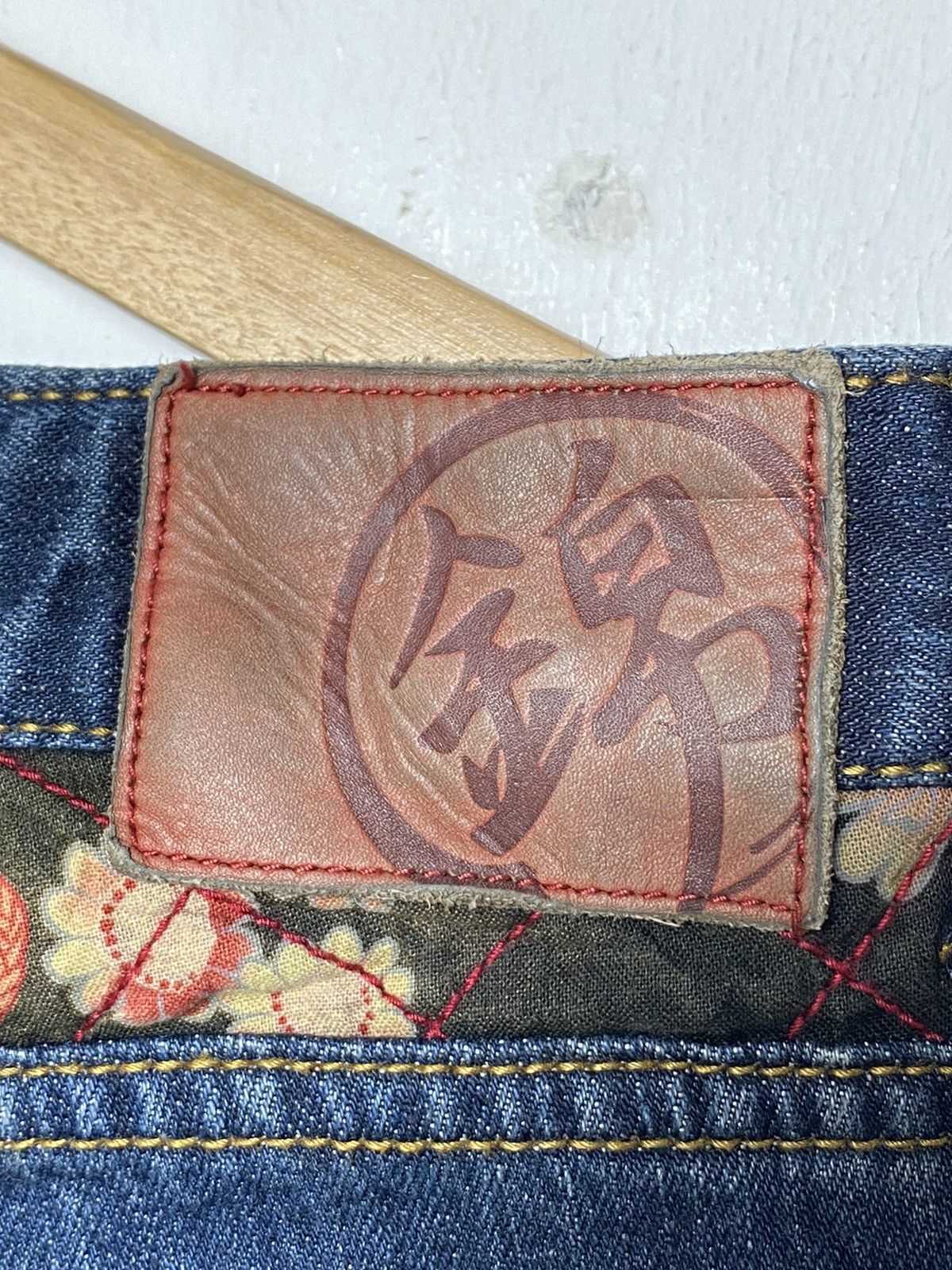 Japanese Brand Vintage Sukajan Embroidered Denim Size US 32 / EU 48 - 10 Thumbnail