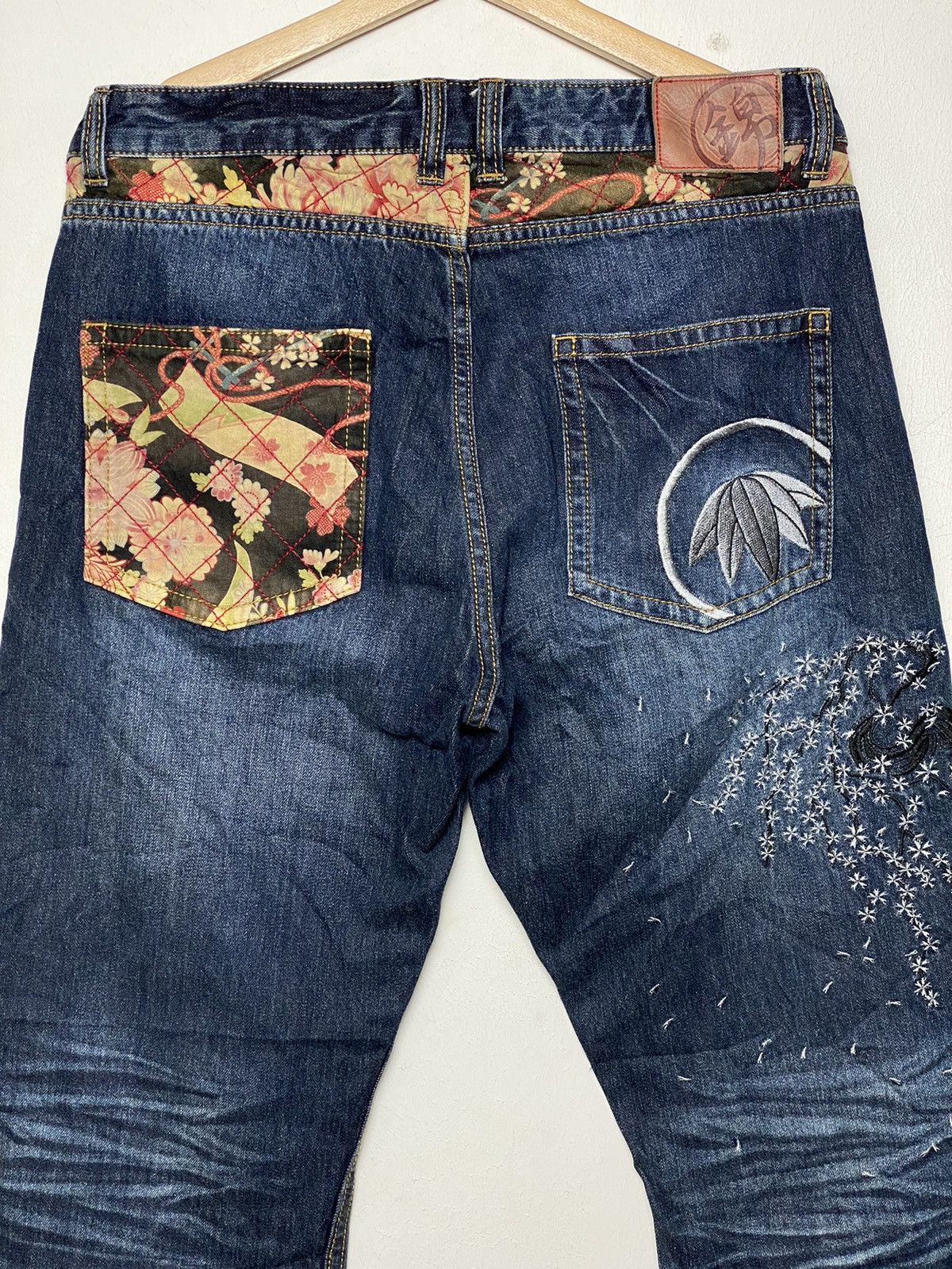 Japanese Brand Vintage Sukajan Embroidered Denim Size US 32 / EU 48 - 7 Thumbnail