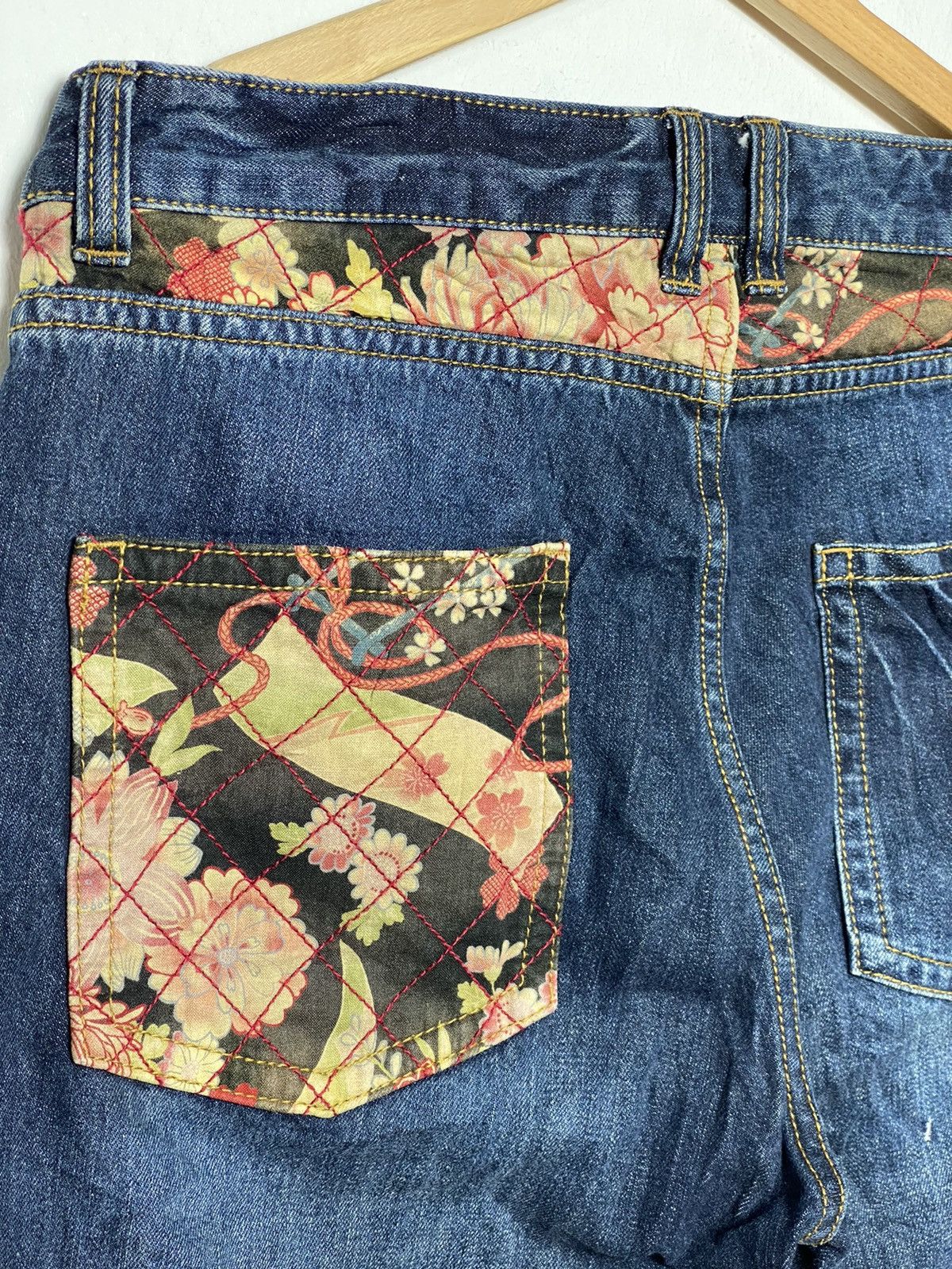 Japanese Brand Vintage Sukajan Embroidered Denim Size US 32 / EU 48 - 9 Thumbnail