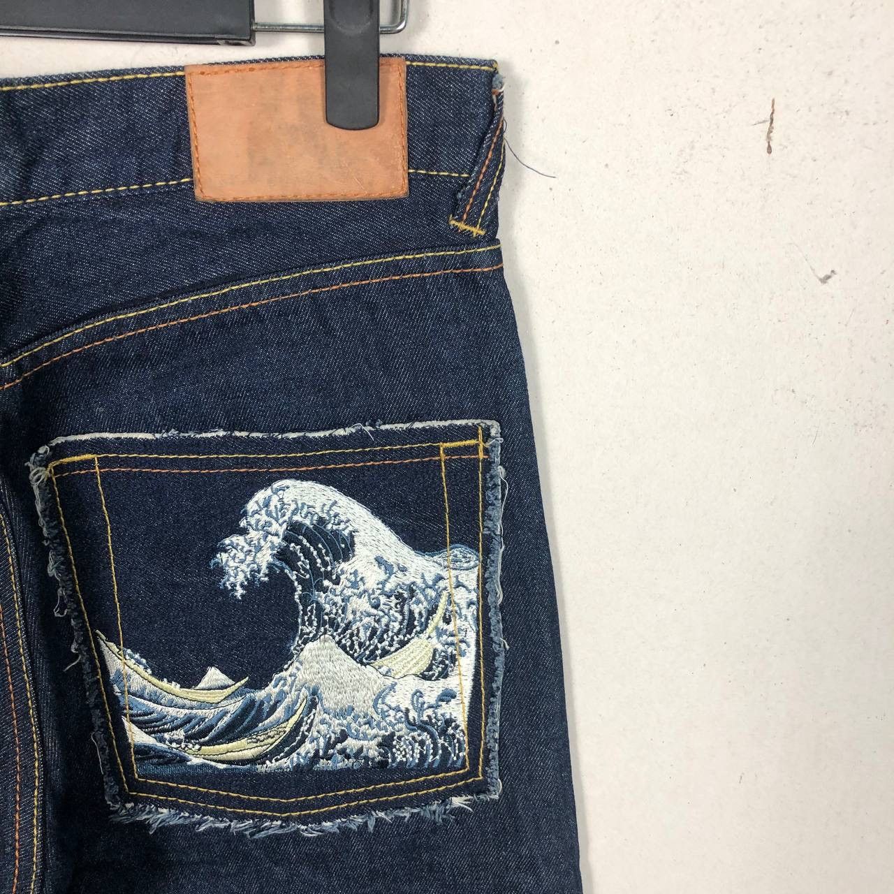 20471120 × Japanese Brand Japan Funky Monks Denim Embroidered Pockets Jeans Size US 31 - 6 Thumbnail