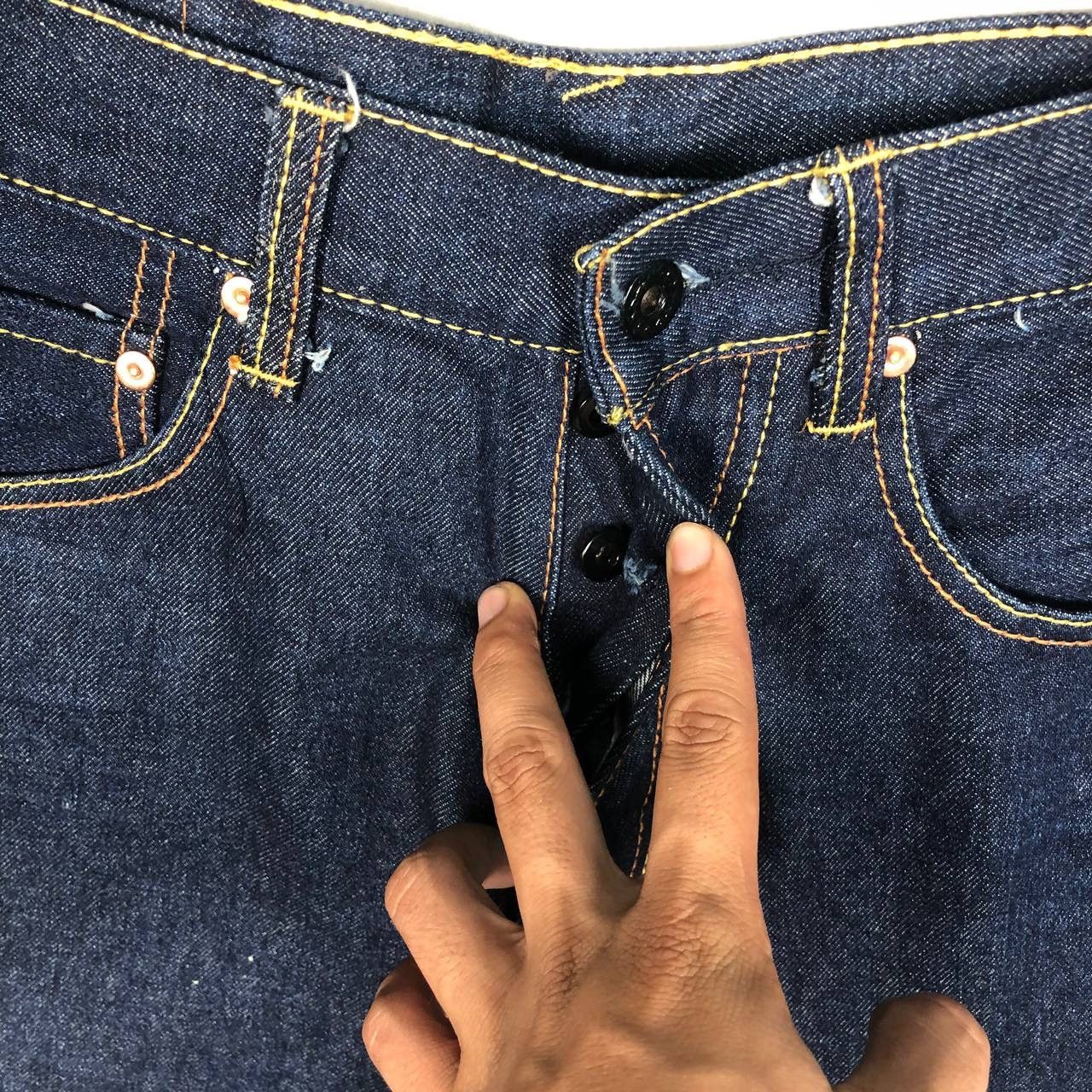 20471120 × Japanese Brand Japan Funky Monks Denim Embroidered Pockets Jeans Size US 31 - 8 Thumbnail