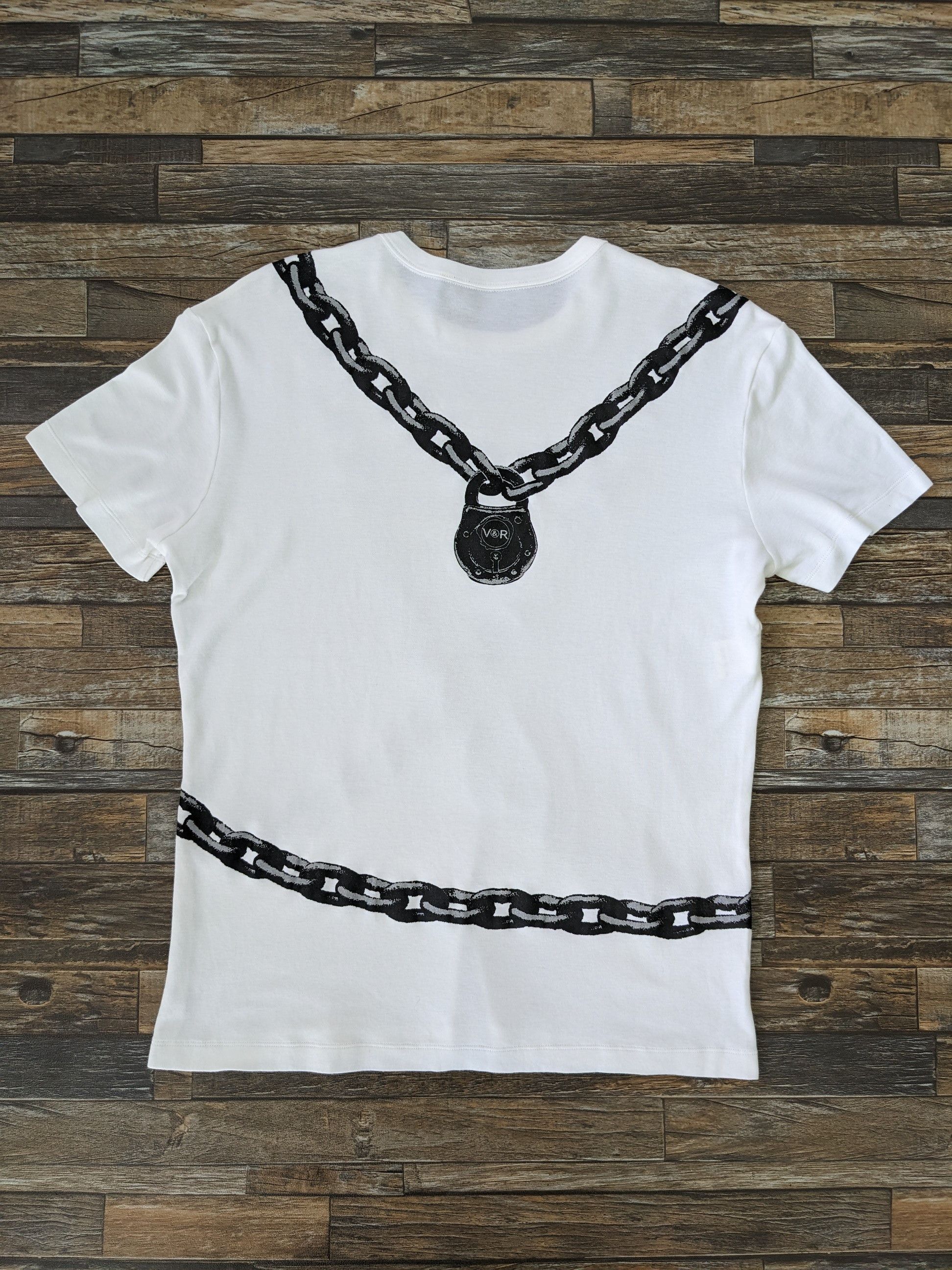 Designer Viktor Rolf Monsieur Chain Print Shirt Size US M / EU 48-50 / 2 - 8 Thumbnail
