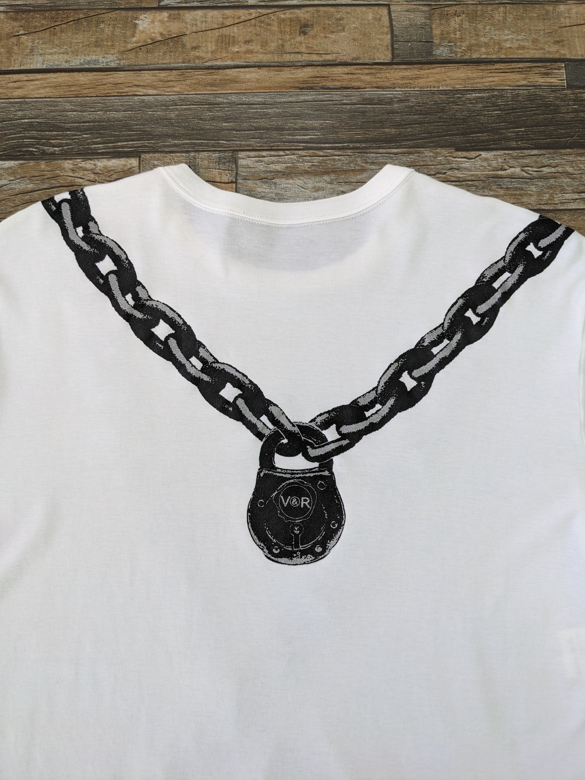 Designer Viktor Rolf Monsieur Chain Print Shirt Size US M / EU 48-50 / 2 - 7 Thumbnail