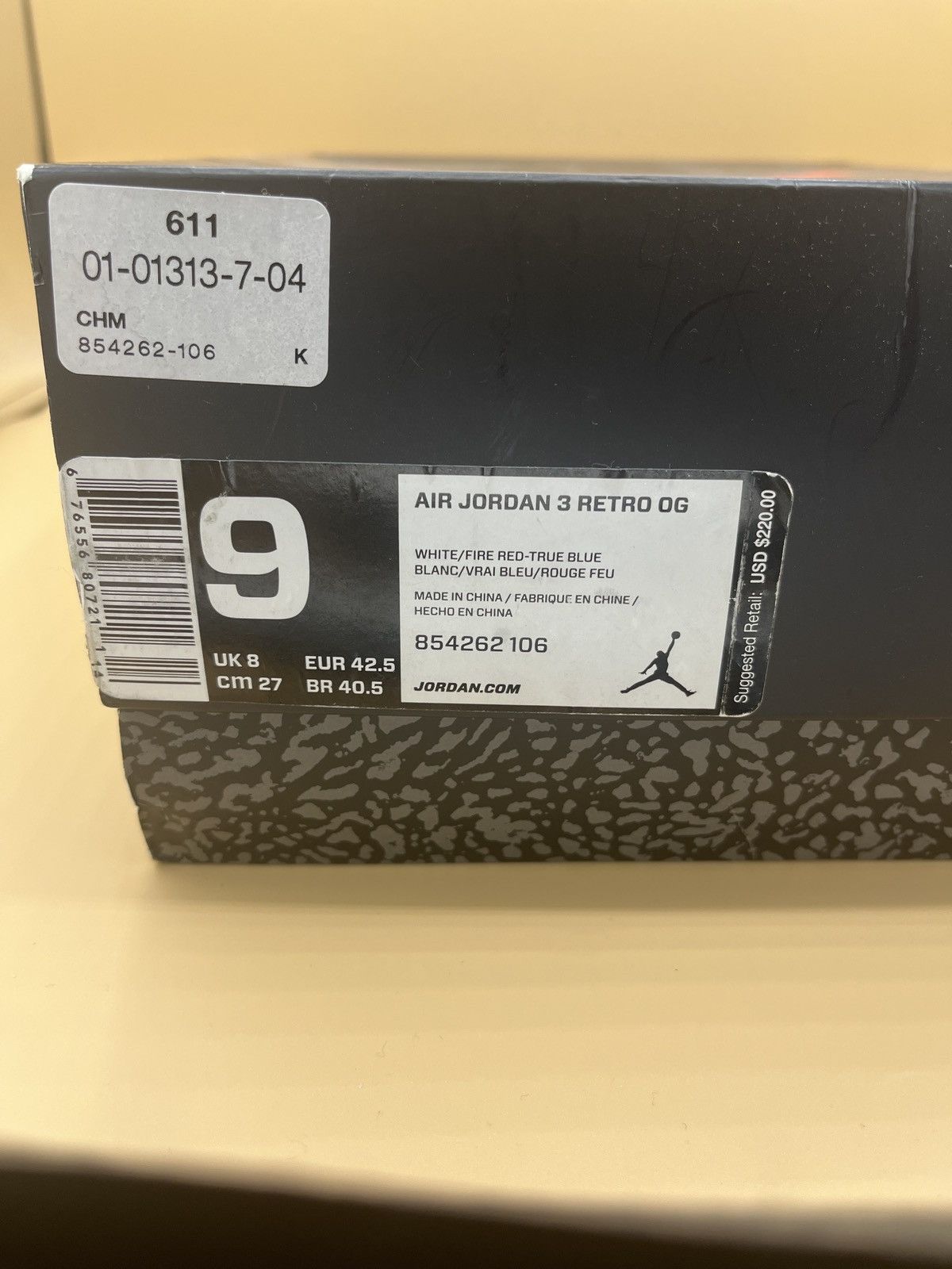 Jordan Brand × Nike Jordan 3 True Blue (2016) Size US 9 / EU 42 - 16 Thumbnail