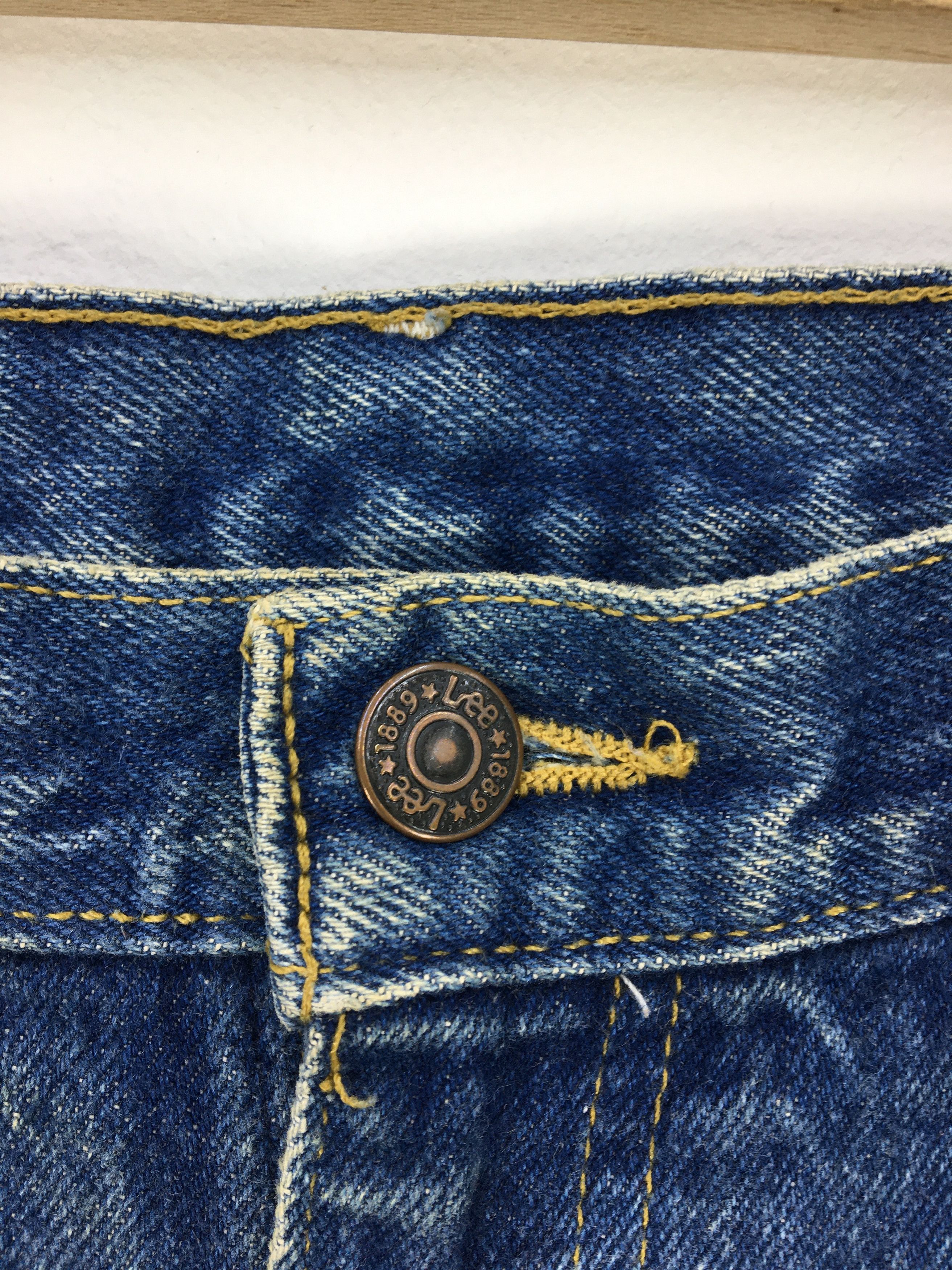 Lee Vintage Lee Jeans Distressed Jeans Denim Pants Checkered Size US 32 / EU 48 - 7 Thumbnail