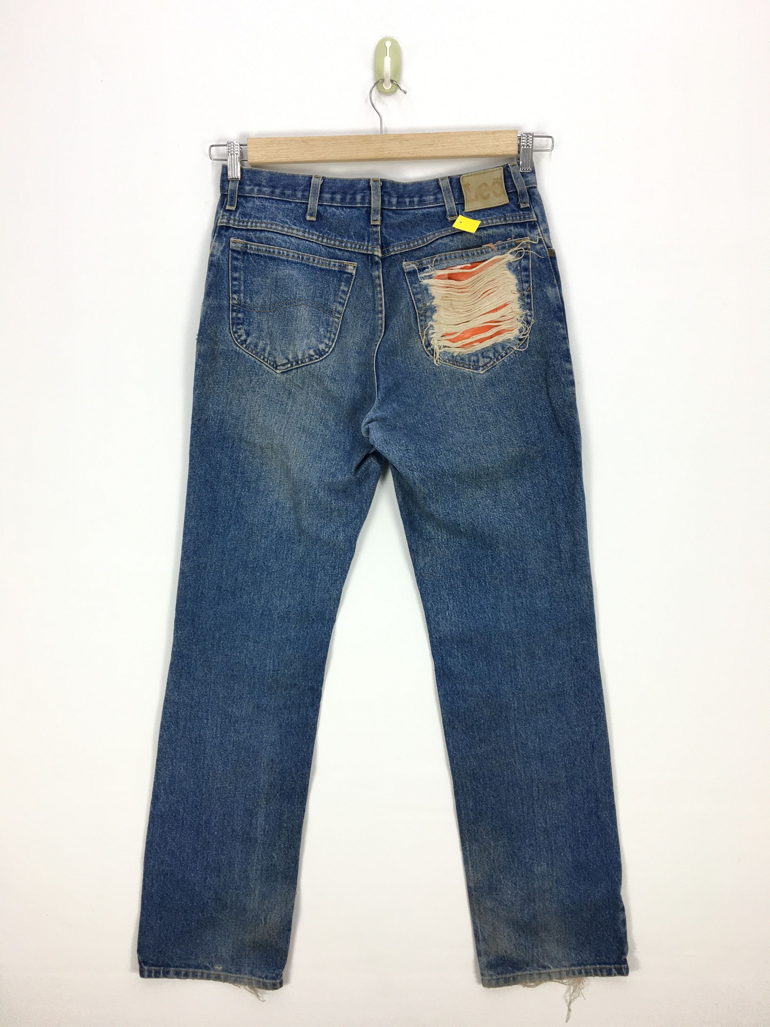 Lee Vintage Lee Jeans Distressed Jeans Denim Pants Checkered Size US 32 / EU 48 - 2 Thumbnail