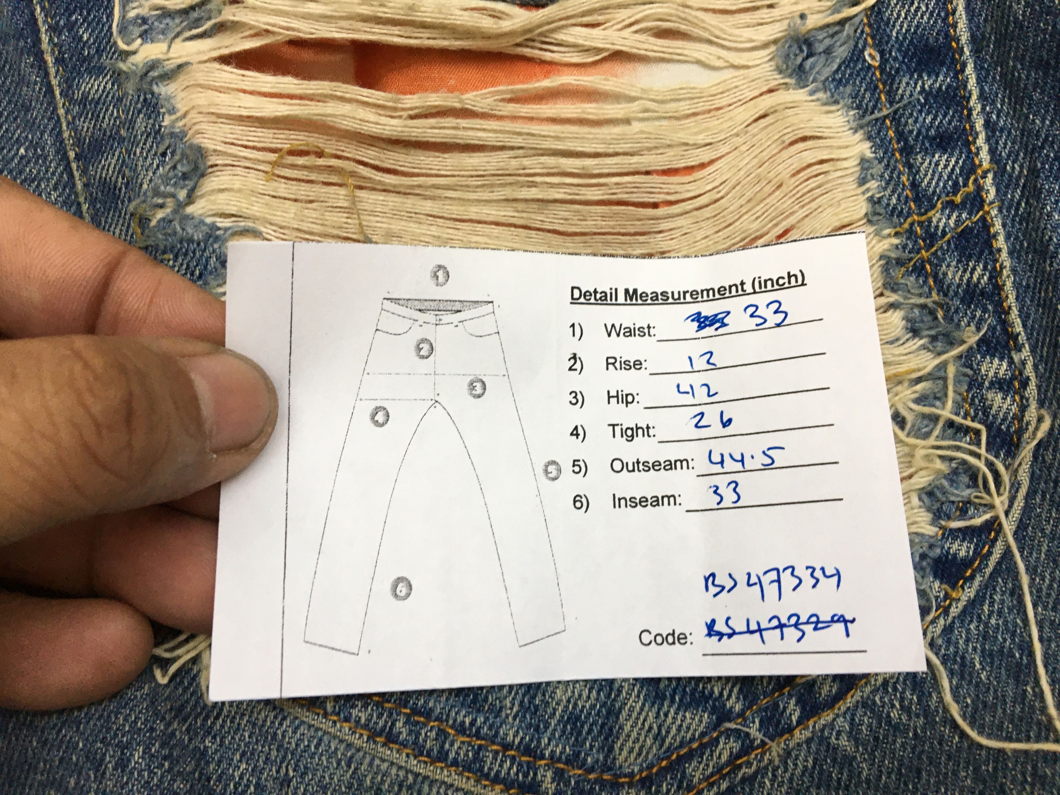 Lee Vintage Lee Jeans Distressed Jeans Denim Pants Checkered Size US 32 / EU 48 - 13 Thumbnail
