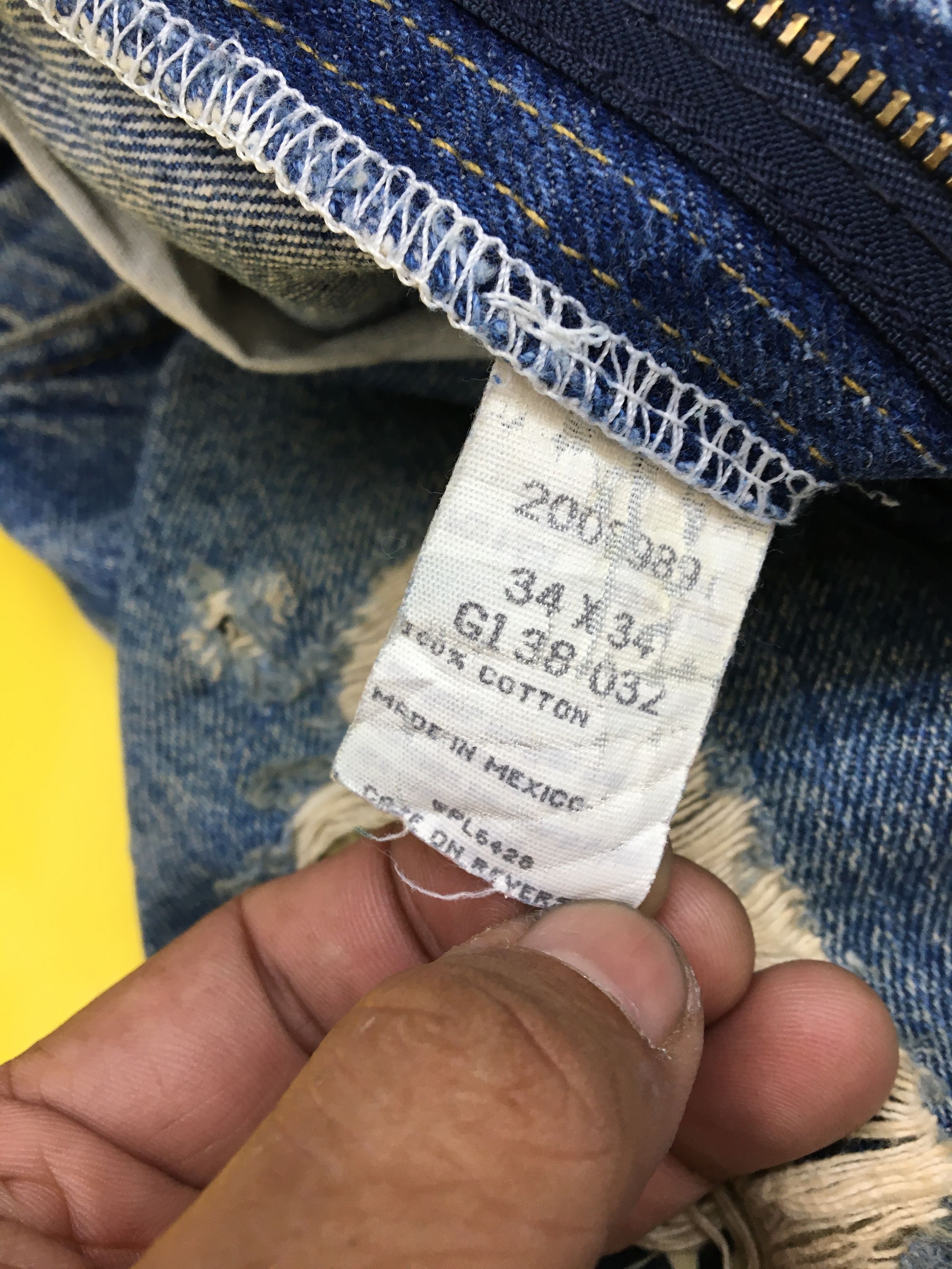 Lee Vintage Lee Jeans Distressed Jeans Denim Pants Checkered Size US 32 / EU 48 - 11 Thumbnail