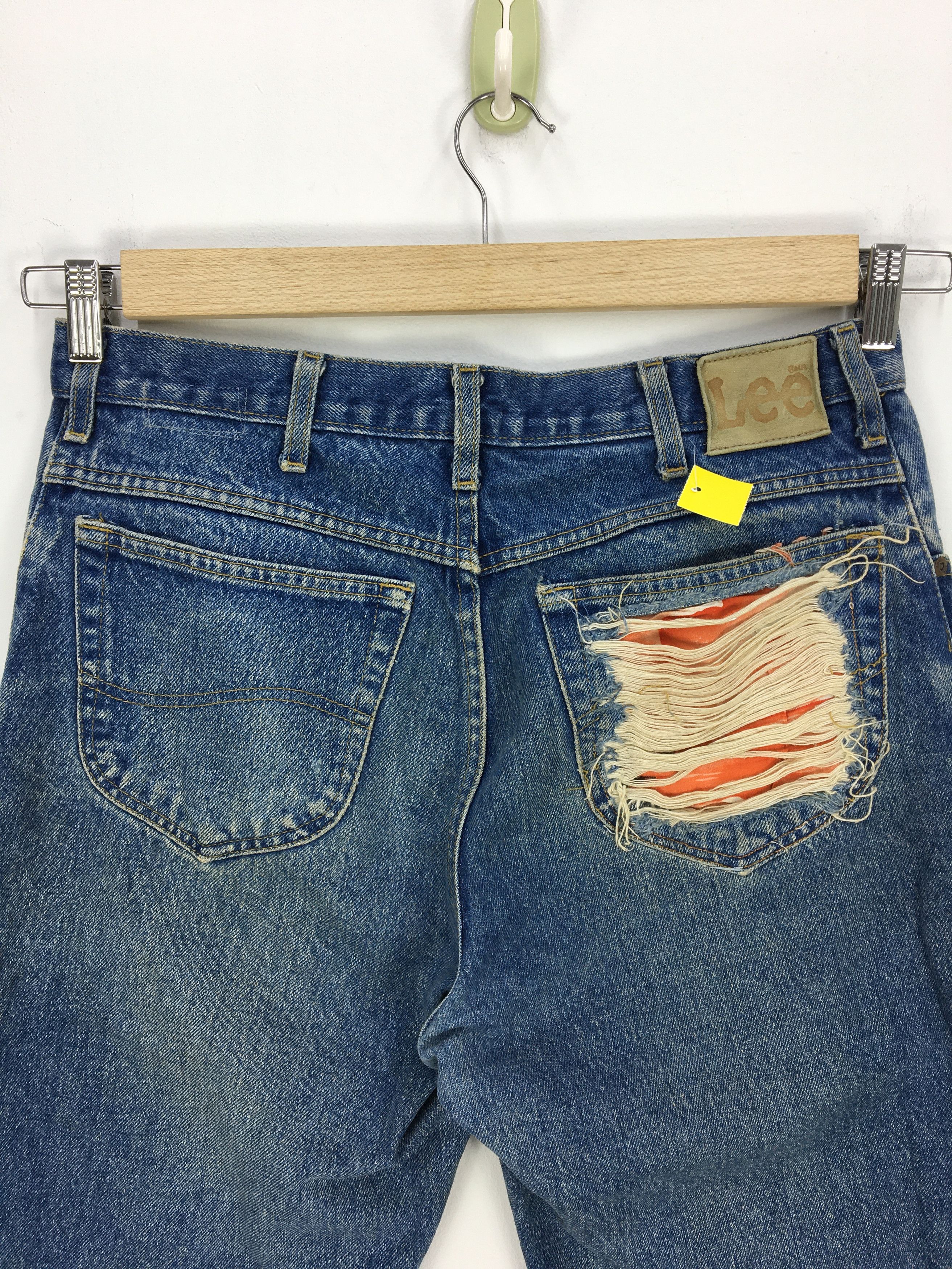 Lee Vintage Lee Jeans Distressed Jeans Denim Pants Checkered Size US 32 / EU 48 - 5 Thumbnail