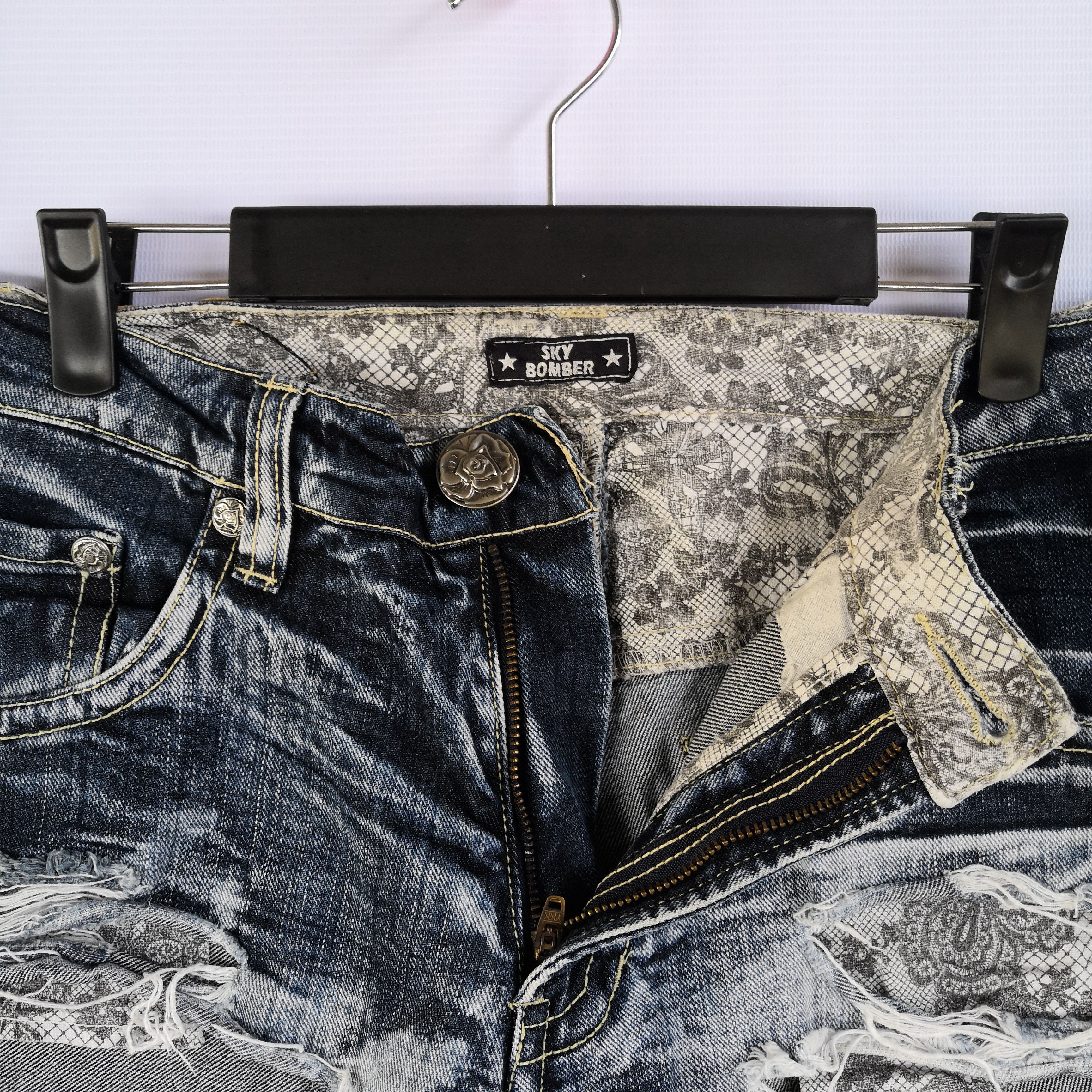 If Six Was Nine Grunge Japanese Distressed Jeans Japanese Avant Garde Denim Size US 32 / EU 48 - 8 Thumbnail