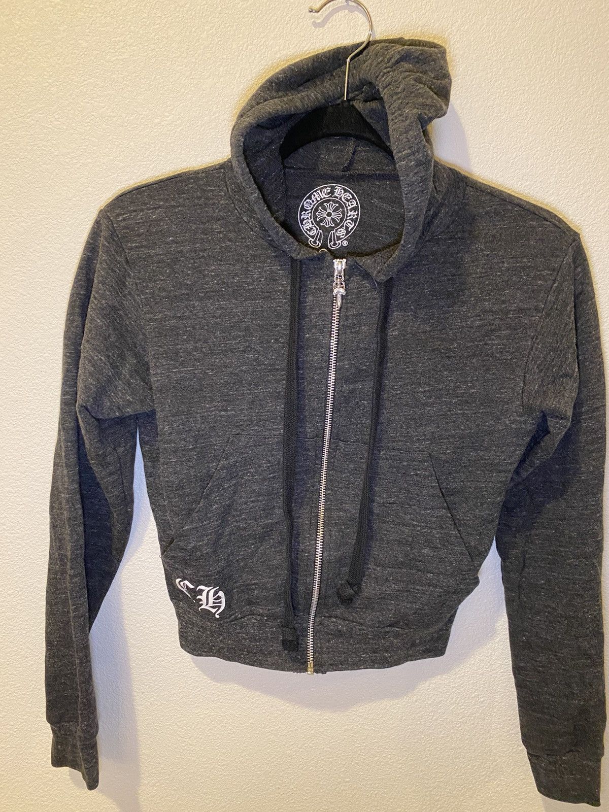 Image of Chrome Hearts Hoodie Used in Grey, Women's (Size XS)