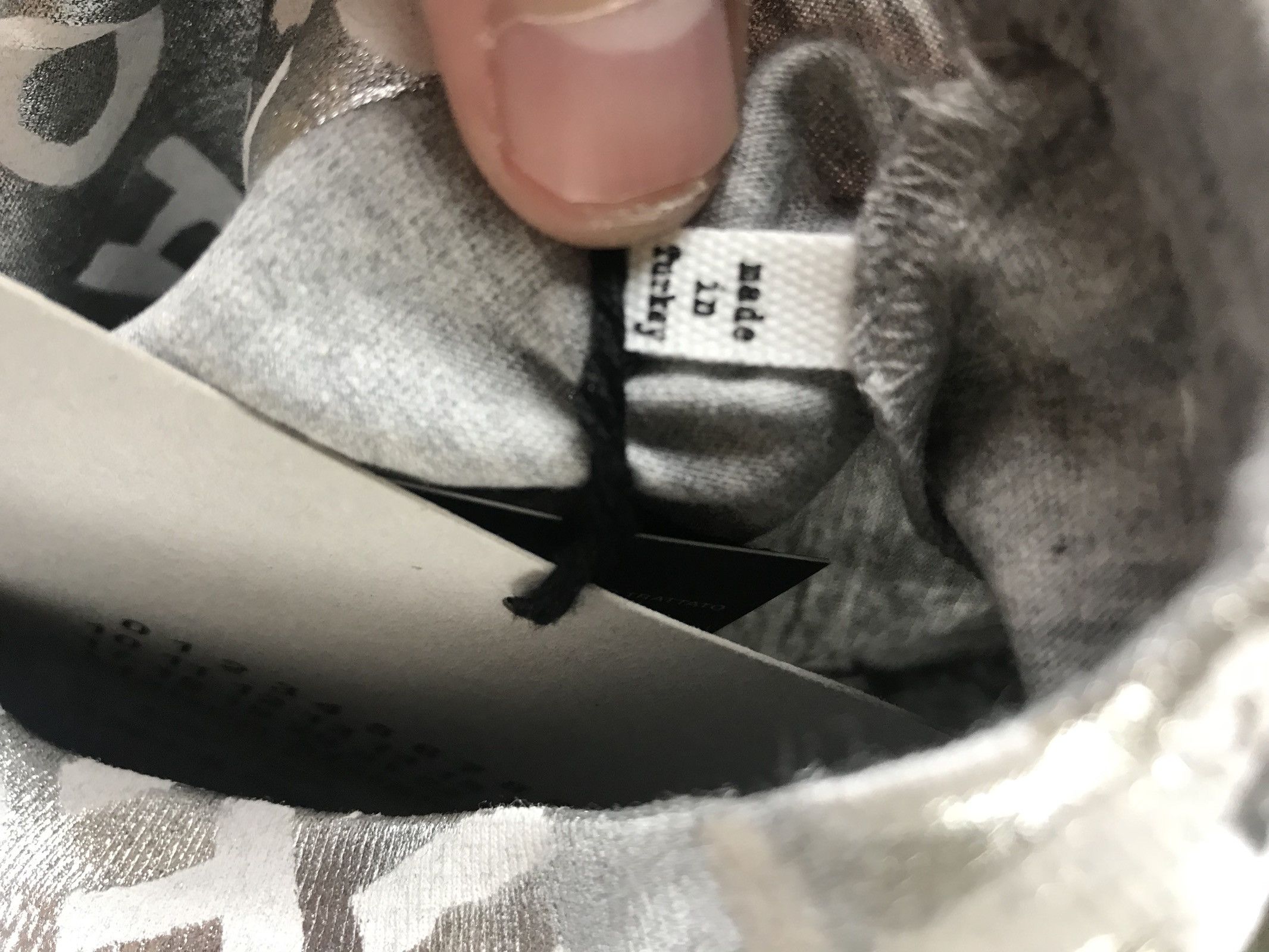 Maison Margiela S & M / MM6 Aids Awareness Grey & Silver Tee, SS Size US S / EU 44-46 / 1 - 16 Thumbnail