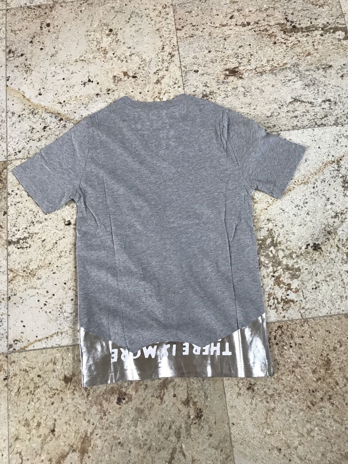 Maison Margiela S & M / MM6 Aids Awareness Grey & Silver Tee, SS Size US S / EU 44-46 / 1 - 9 Thumbnail