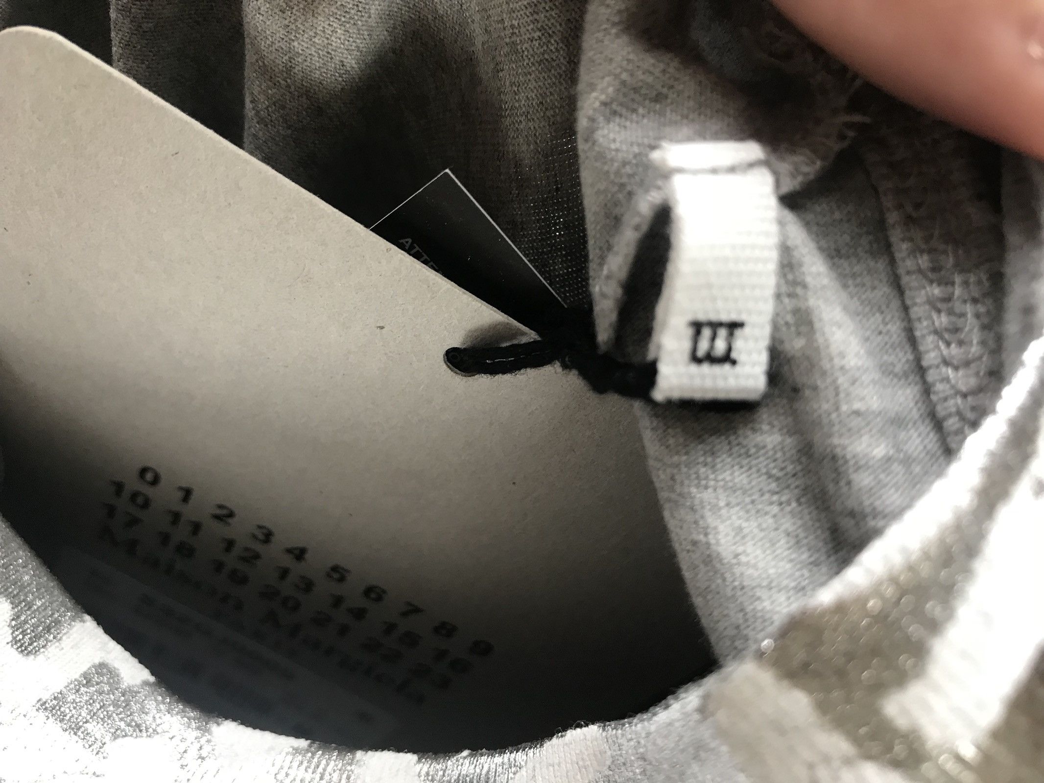 Maison Margiela S & M / MM6 Aids Awareness Grey & Silver Tee, SS Size US S / EU 44-46 / 1 - 13 Thumbnail