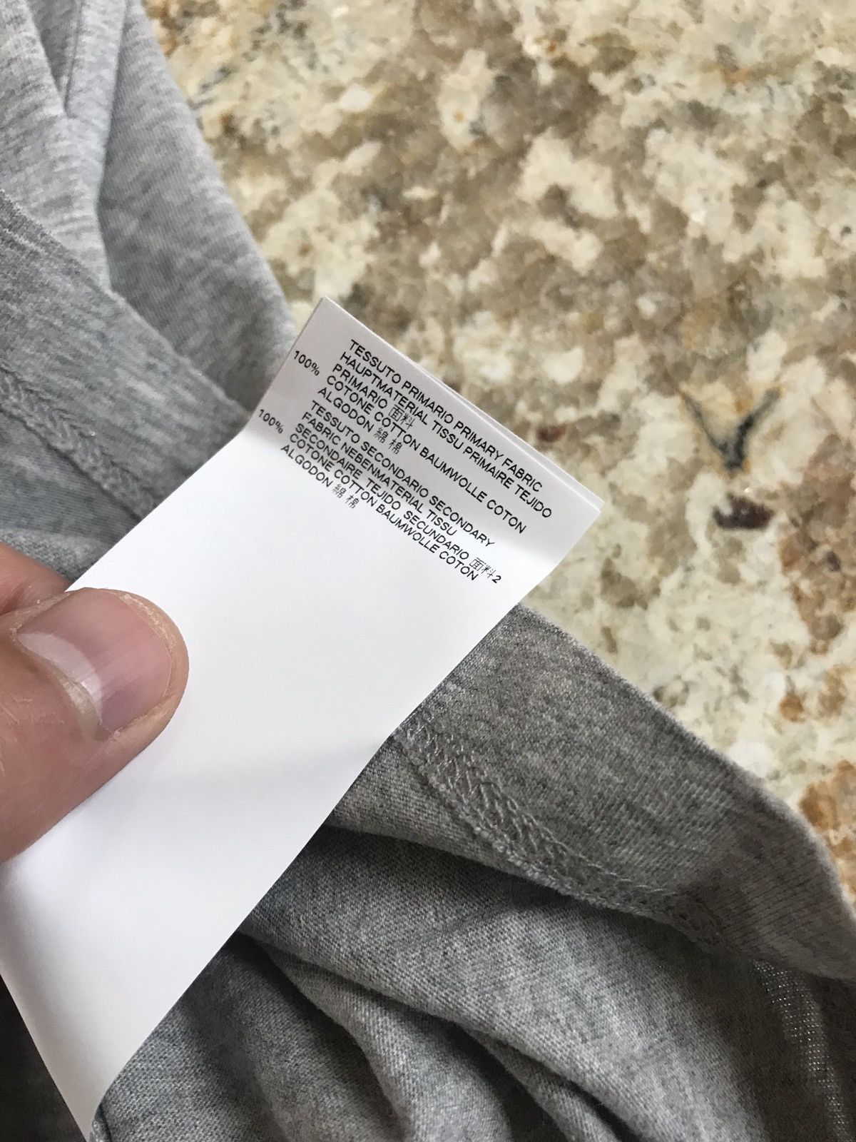 Maison Margiela S & M / MM6 Aids Awareness Grey & Silver Tee, SS Size US S / EU 44-46 / 1 - 8 Thumbnail