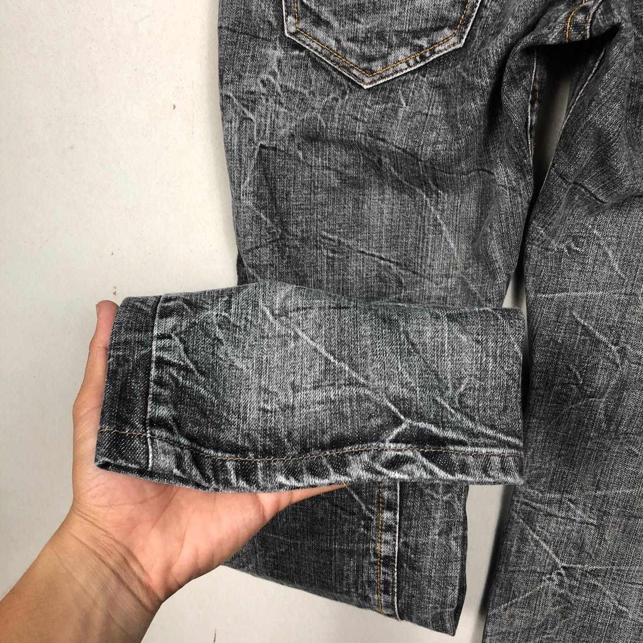 Japanese Brand B.S Raw Limited Edition Trash Punk Jeans Size US 34 / EU 50 - 9 Thumbnail