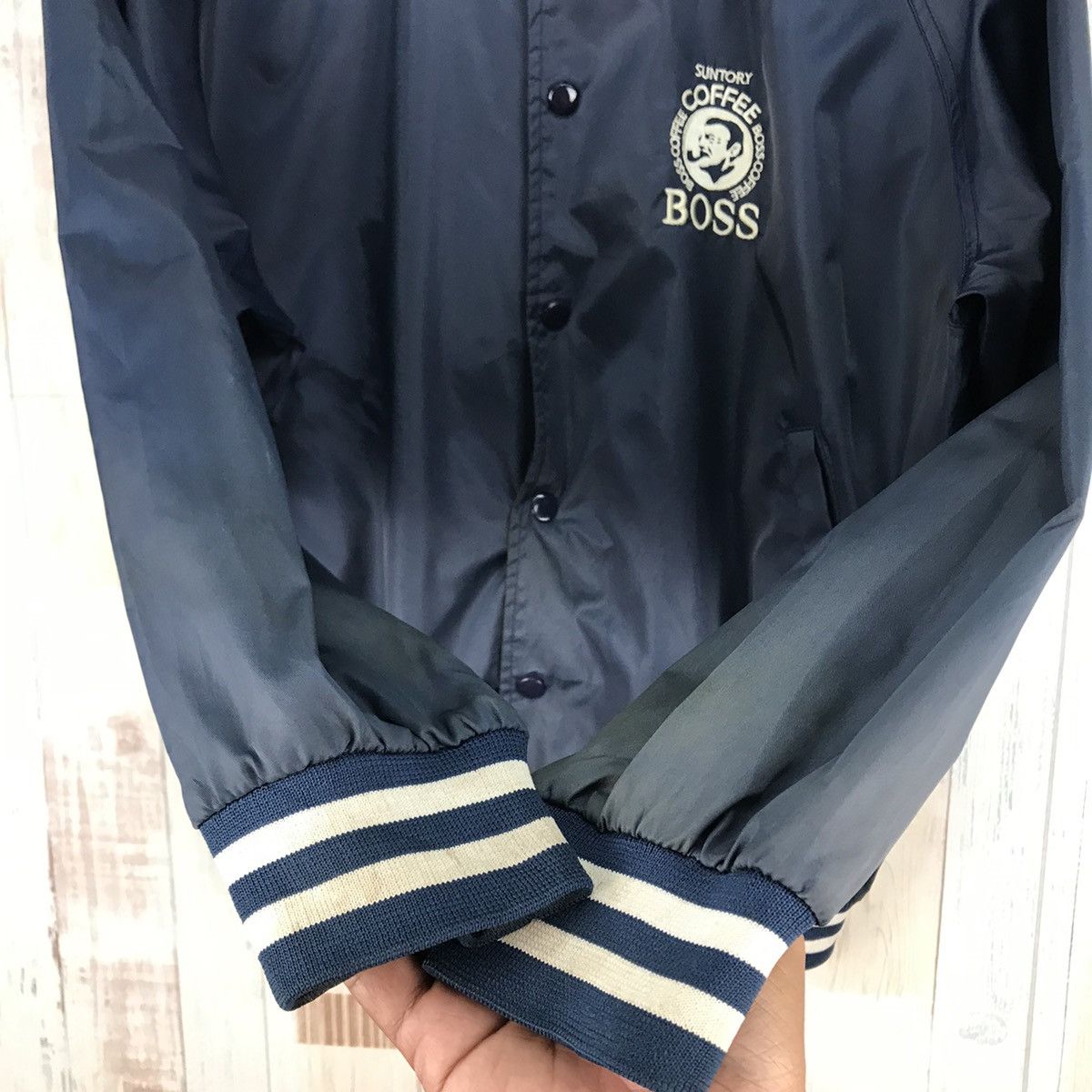 Japanese Brand Vintage Suntory Coffee Boss Bomber Jacket Size US XL / EU 56 / 4 - 7 Thumbnail