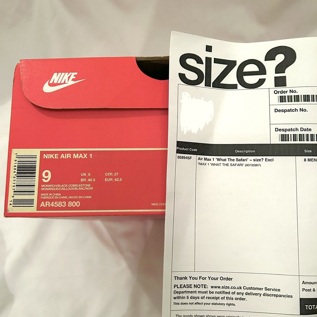 Nike ON HOLD DONT BUY Size? Nike Air Max 1 Safari🔻 Size US 9 / EU 42 - 9 Thumbnail