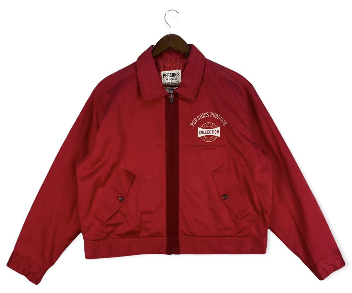 image of Persons Vintage 90's Person’S Zipper Jacket in Red, Men's (Size Medium)