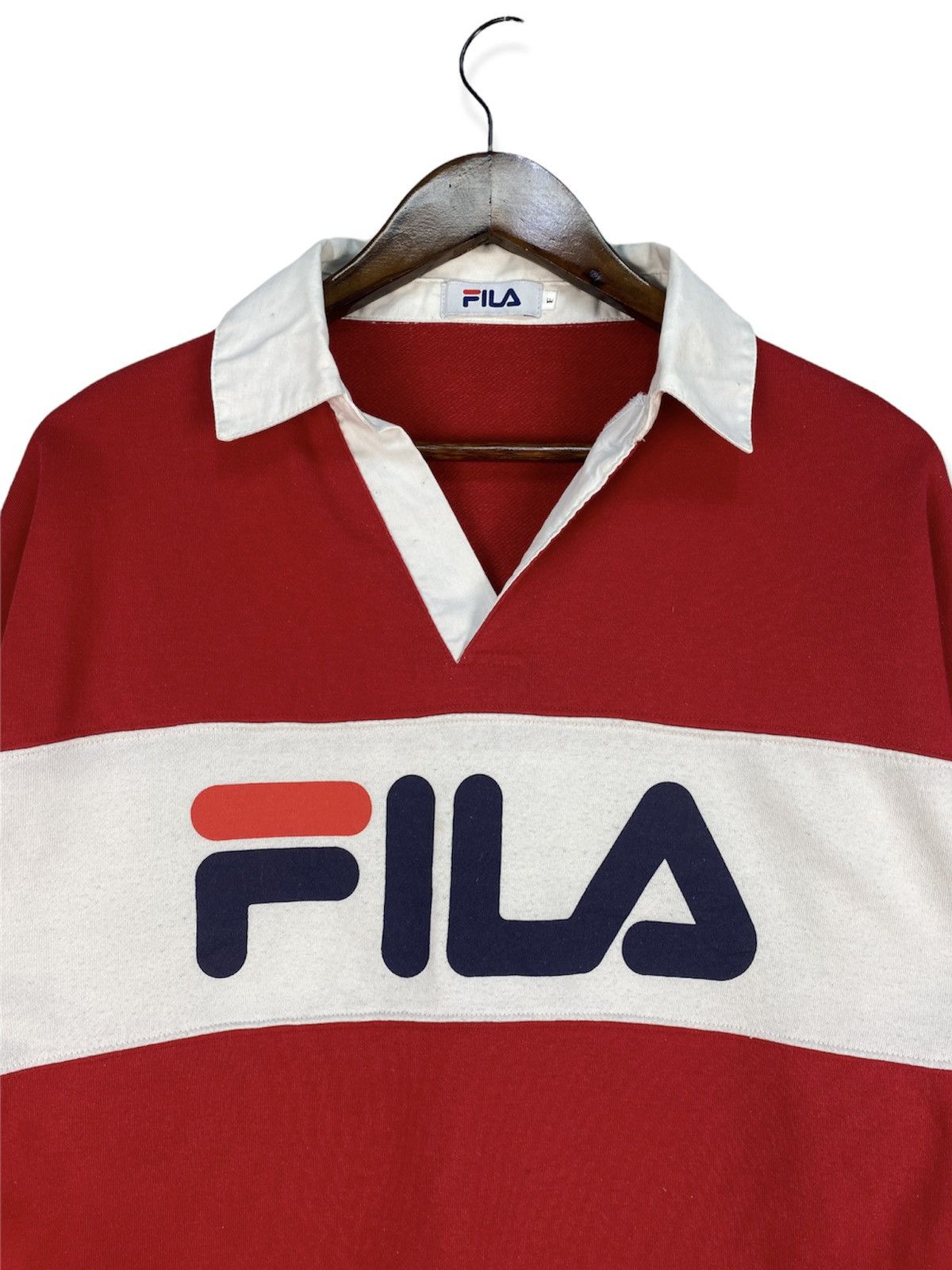 Fila Vintage Fila Cropped Sweatshirt Size M / US 6-8 / IT 42-44 - 2 Thumbnail
