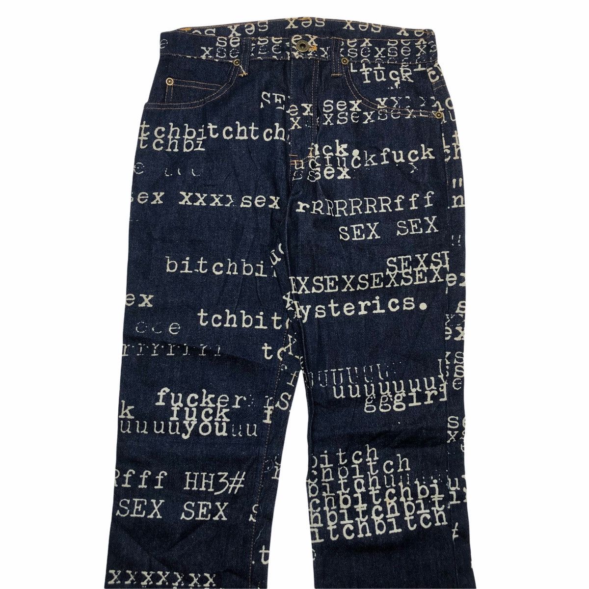 Hysteric Glamour ❤️‍🔥DELETE❤️‍🔥1980s Hysteric Glamour - XXX Denim Pants Size US 29 - 4 Thumbnail