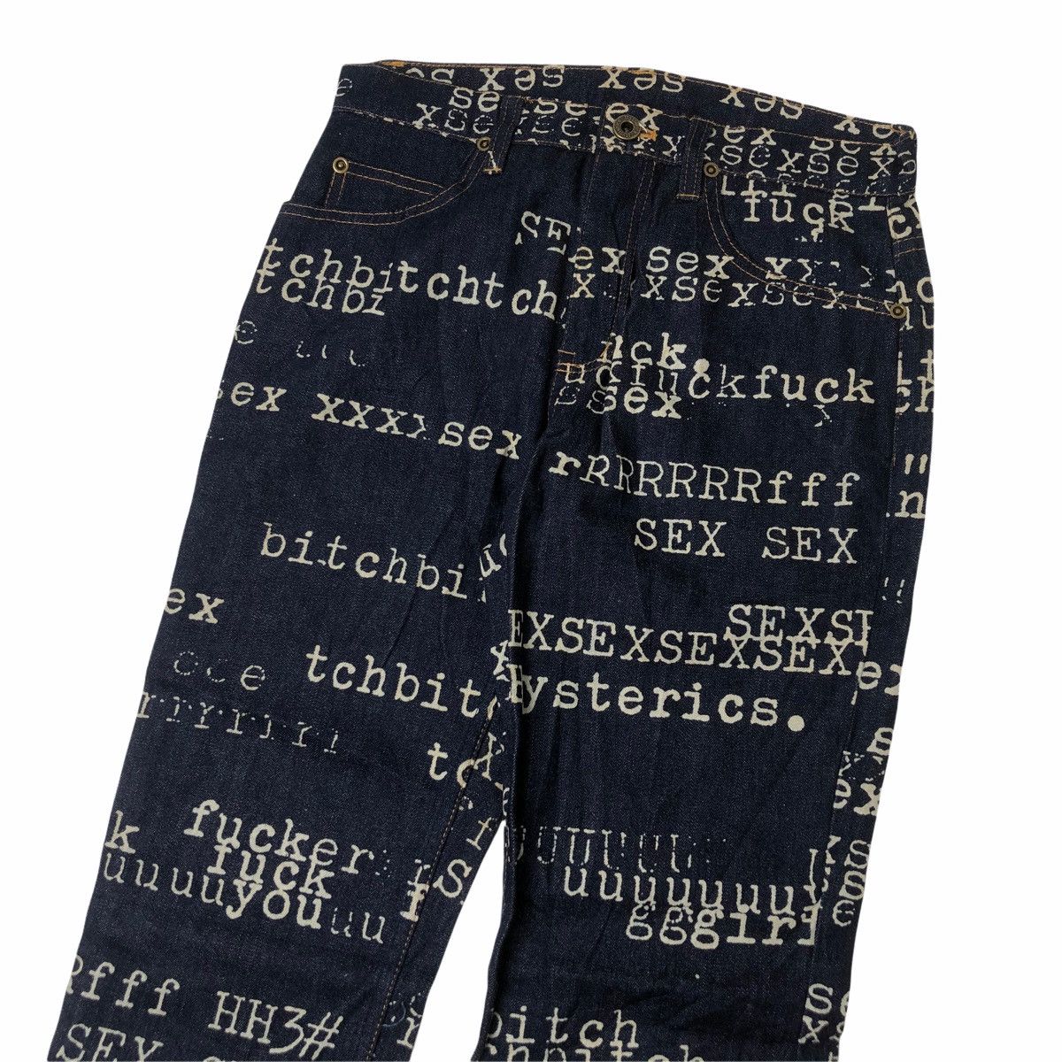 Hysteric Glamour ❤️‍🔥DELETE❤️‍🔥1980s Hysteric Glamour - XXX Denim Pants Size US 29 - 3 Thumbnail